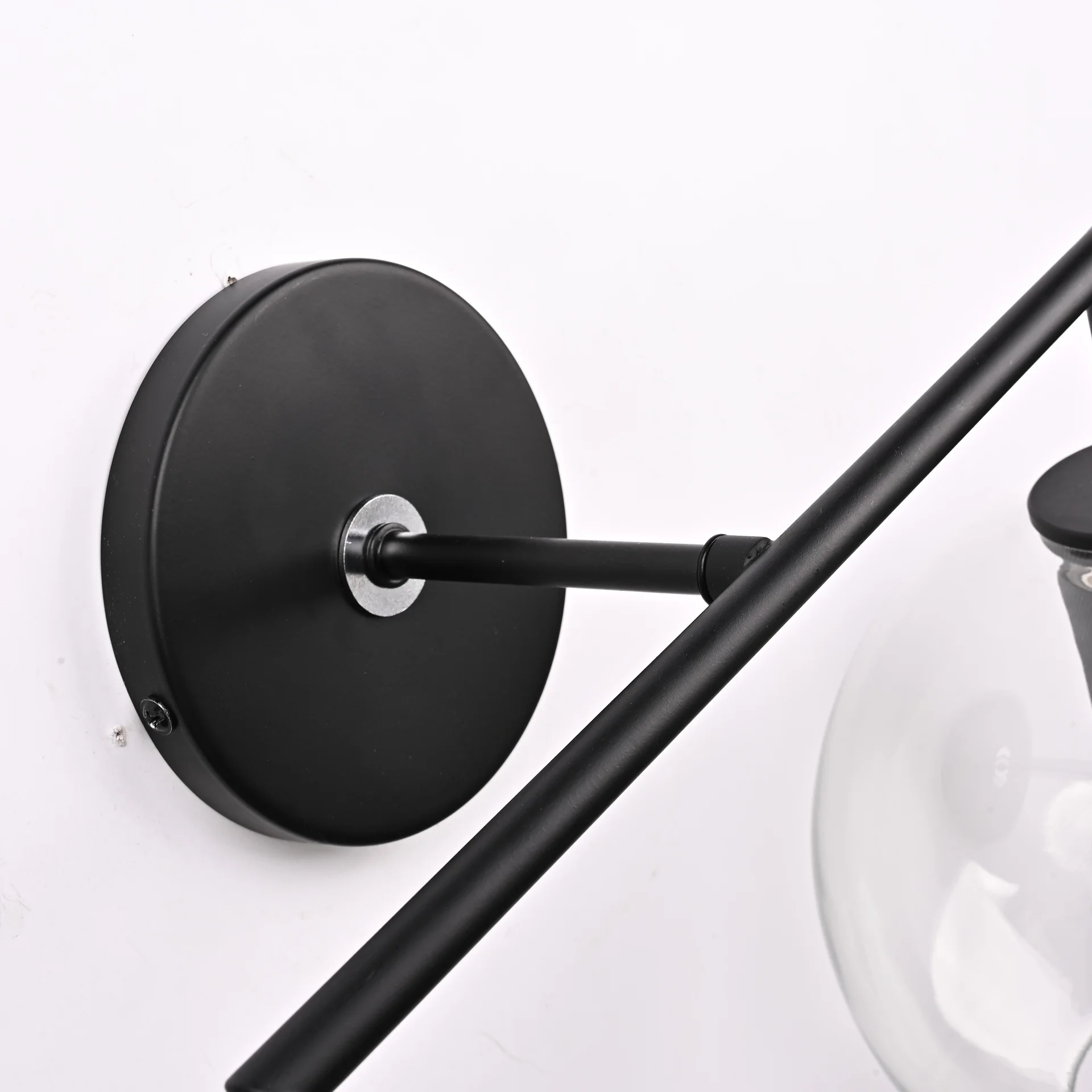 Бра RH Utilitaire Globe Shade Double Sconce Black - миниатюра 15