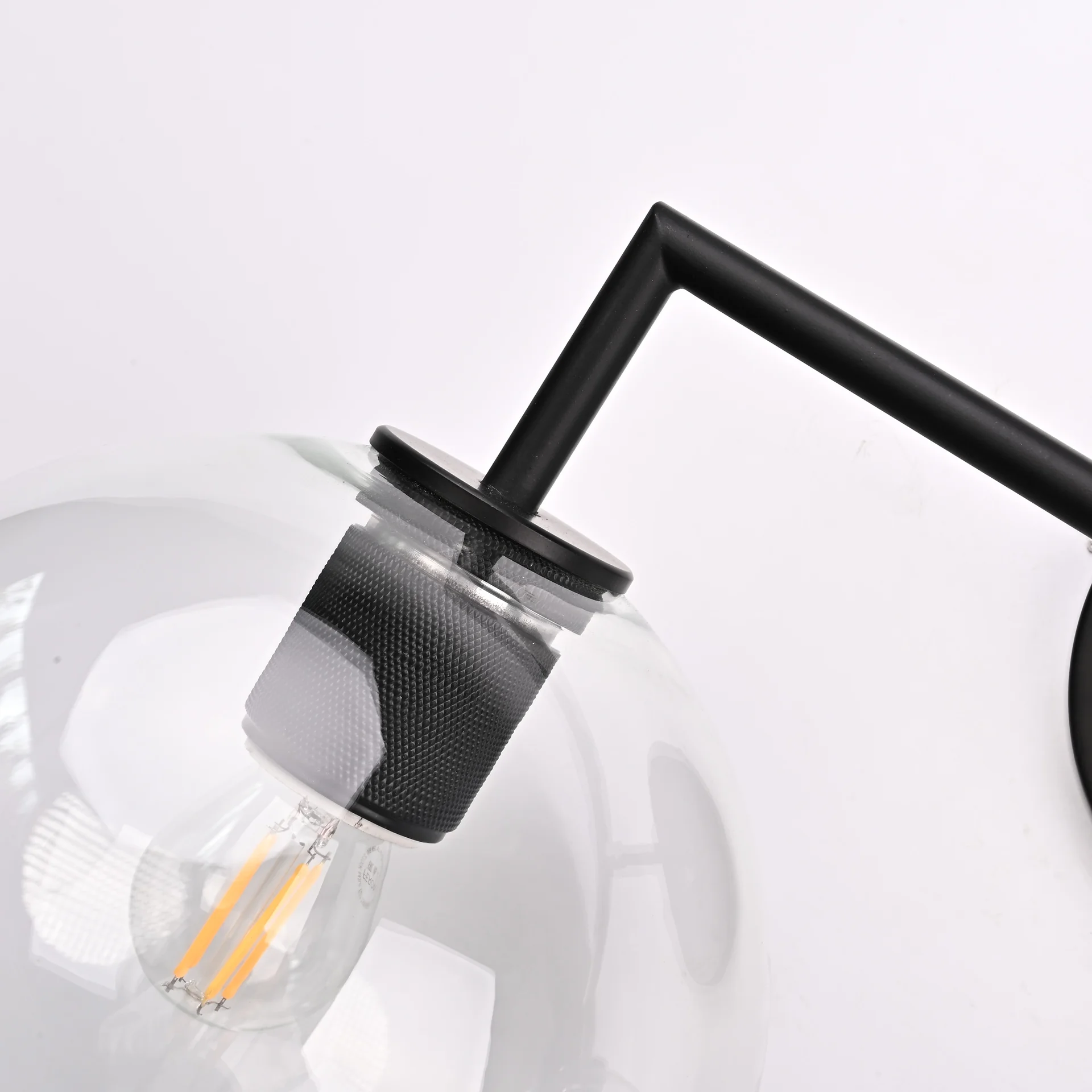 Бра RH Utilitaire Globe Shade Double Sconce Black - миниатюра 18