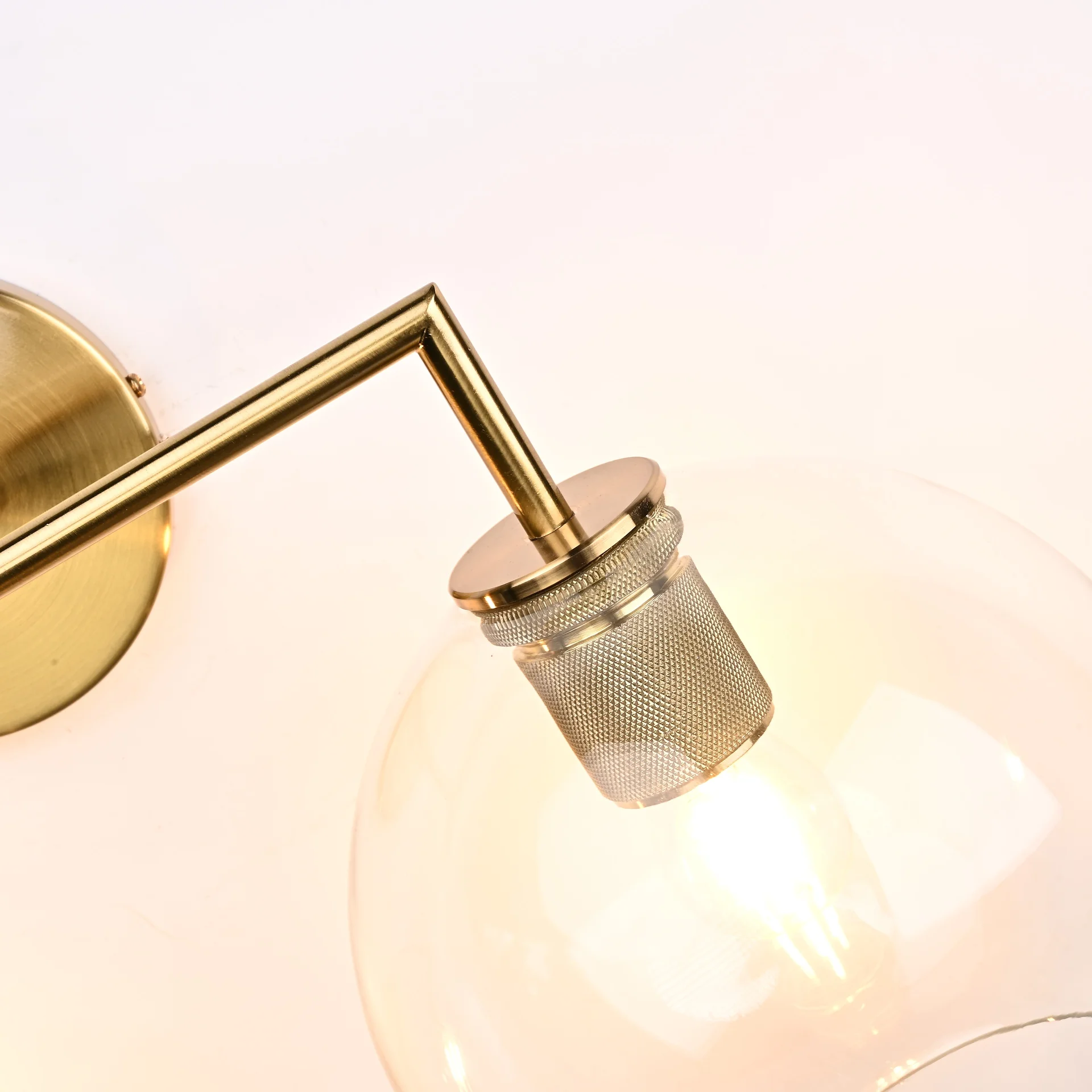 Бра RH Utilitaire Globe Shade Double Sconce Brass - миниатюра 8