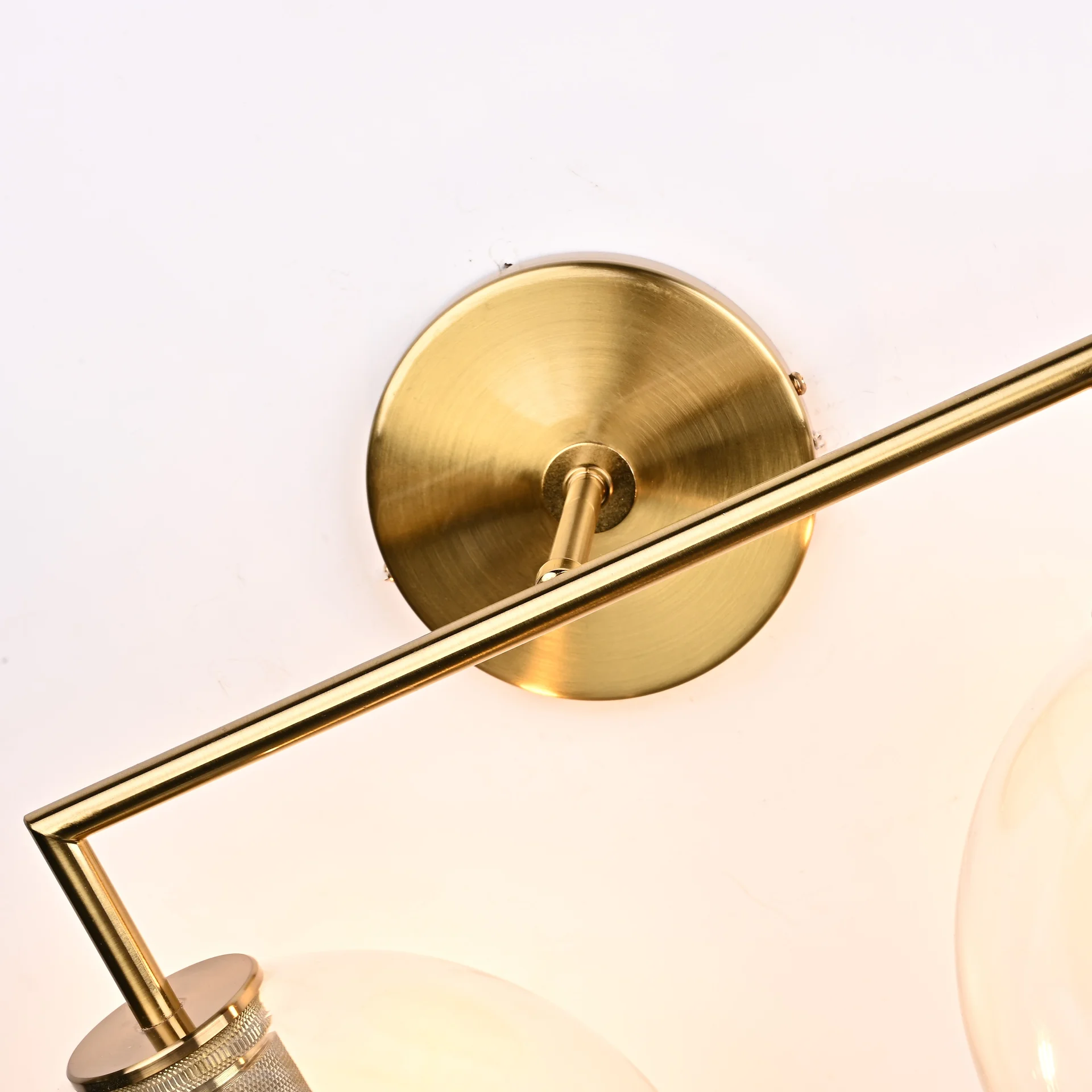 Бра RH Utilitaire Globe Shade Double Sconce Brass - миниатюра 9