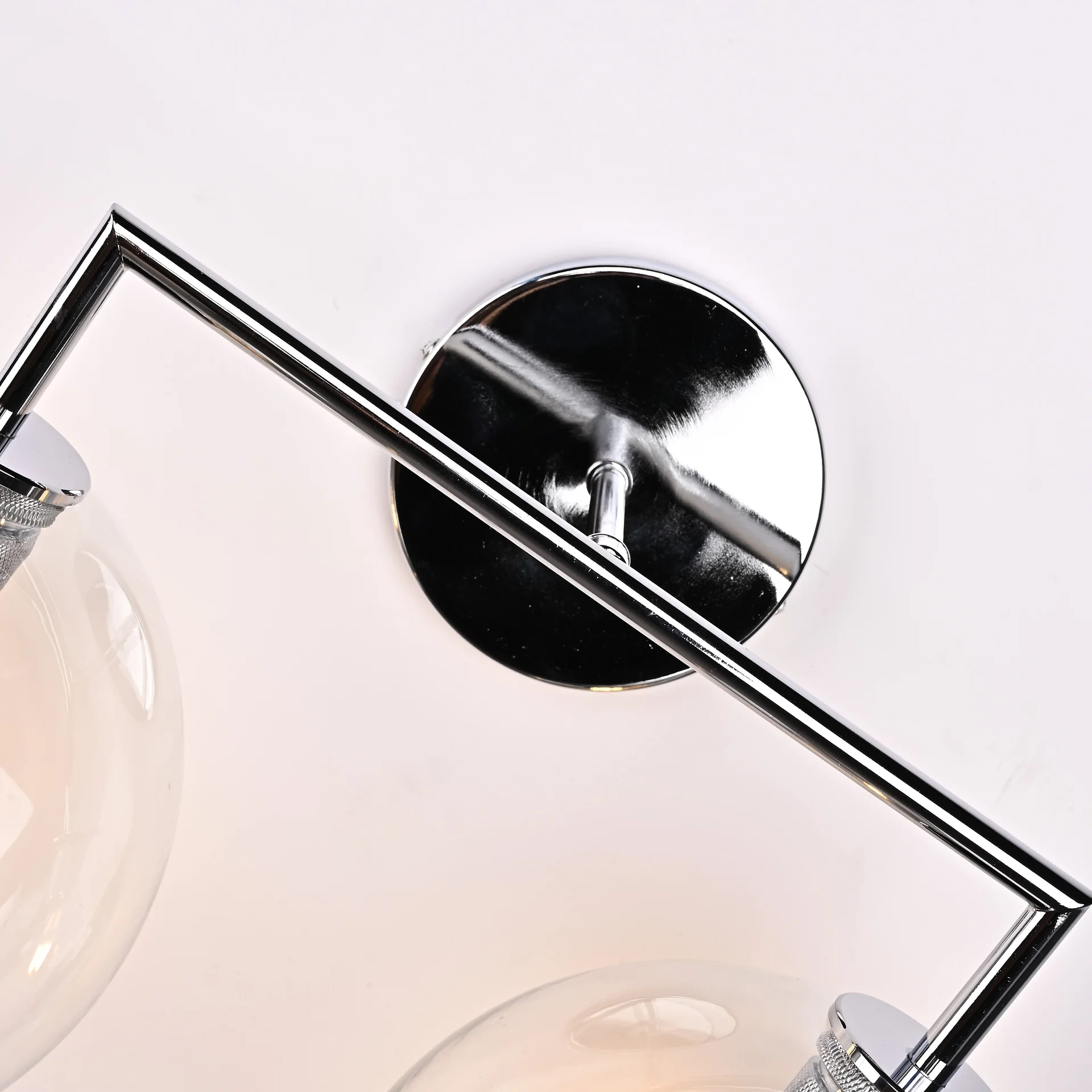 Бра RH Utilitaire Globe Shade Double Sconce Silver - миниатюра 4