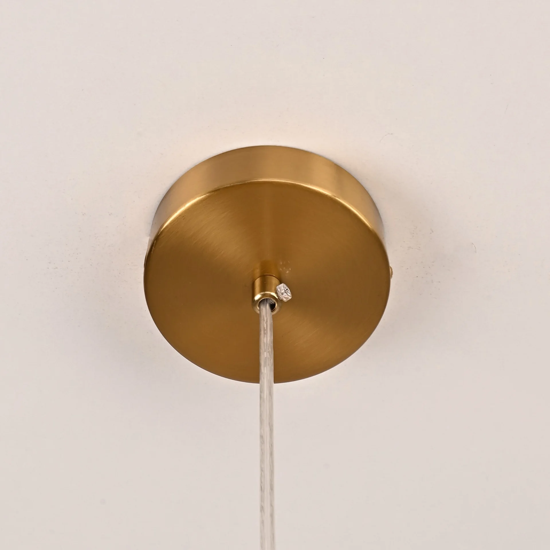 Люстра RH Utilitaire Disk Triple Pendant Brass - миниатюра 2