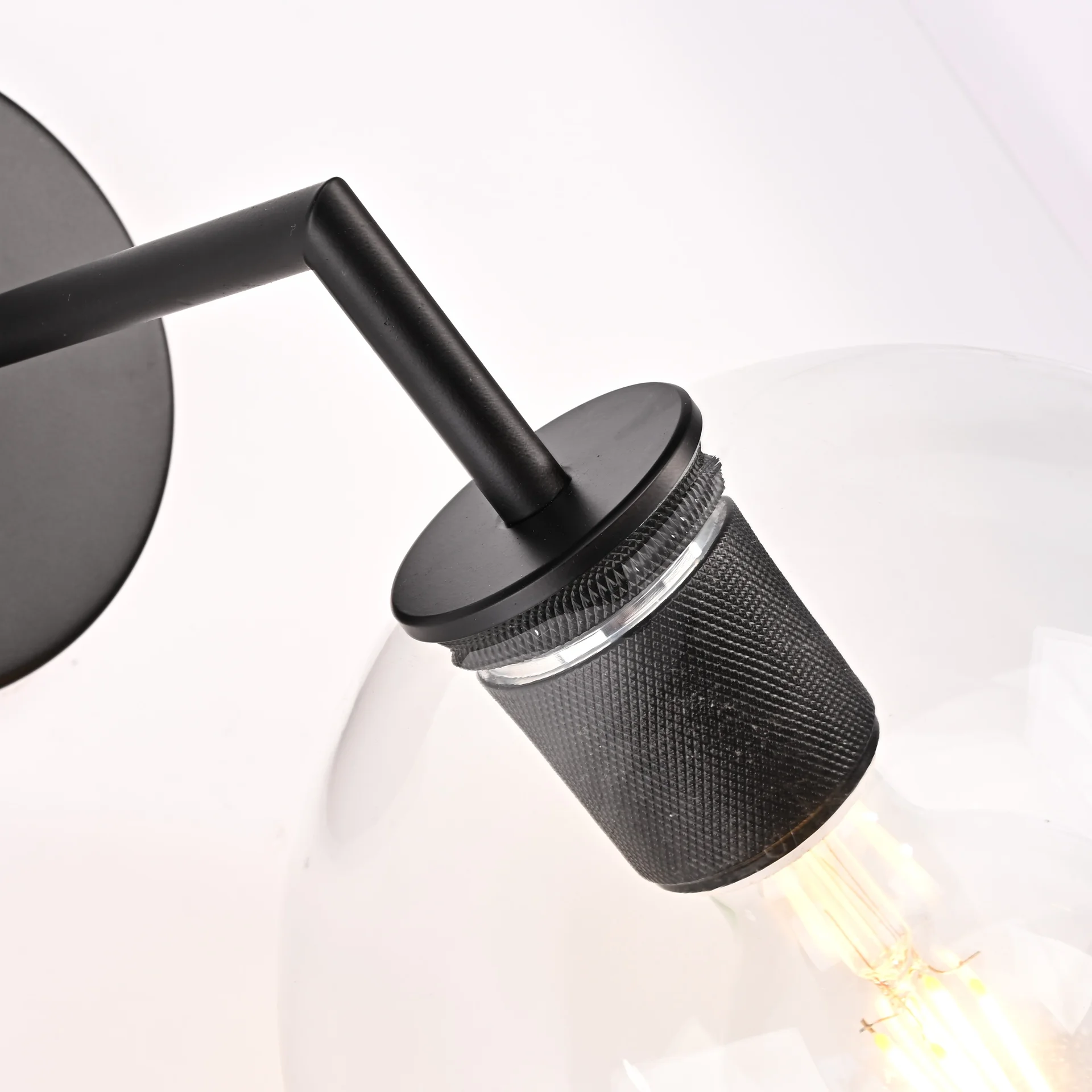 Бра RH Utilitaire Globe Shade Single Sconce Black - миниатюра 3