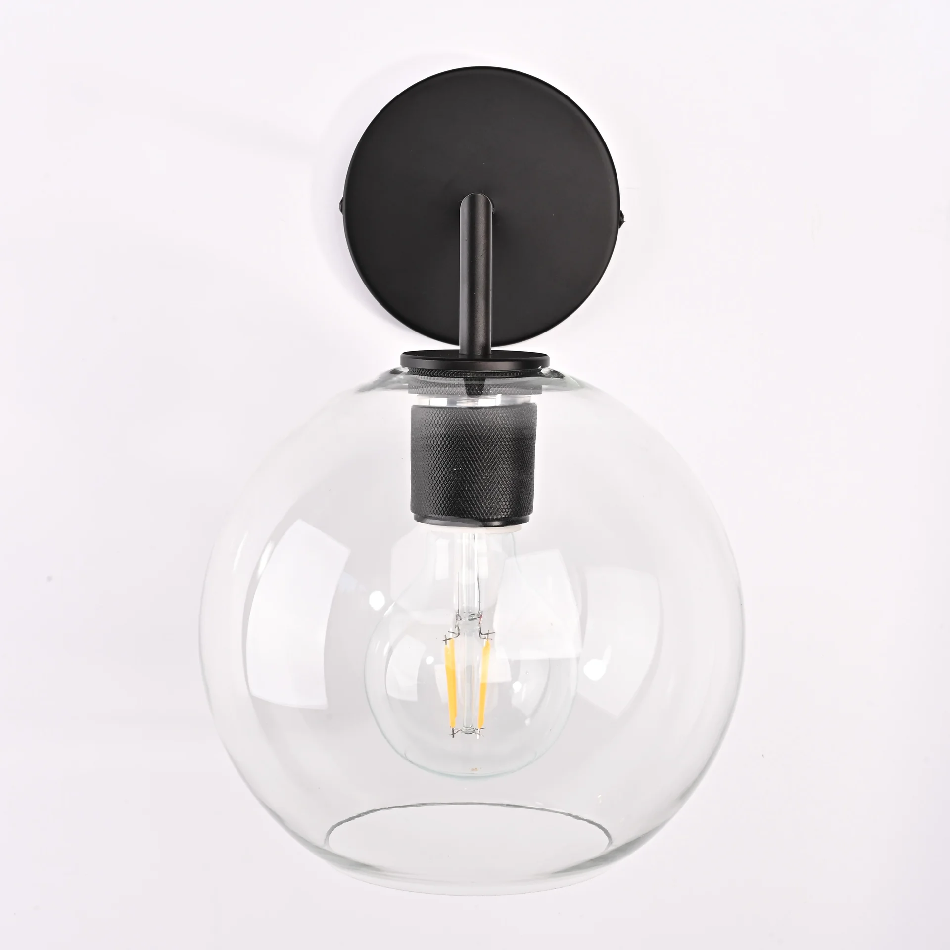 Бра RH Utilitaire Globe Shade Single Sconce Black - миниатюра 4