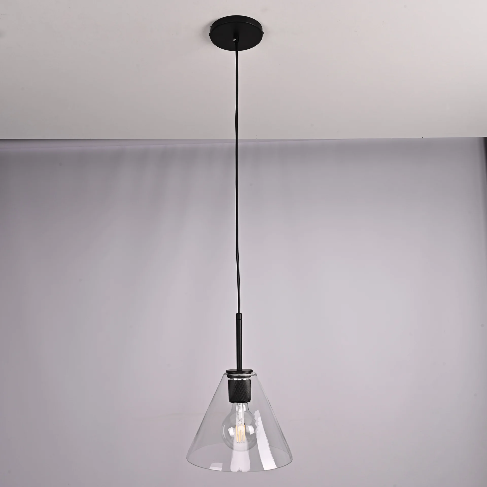 Подвесной светильник RH Utilitaire Funnel Pendant Black - миниатюра 4