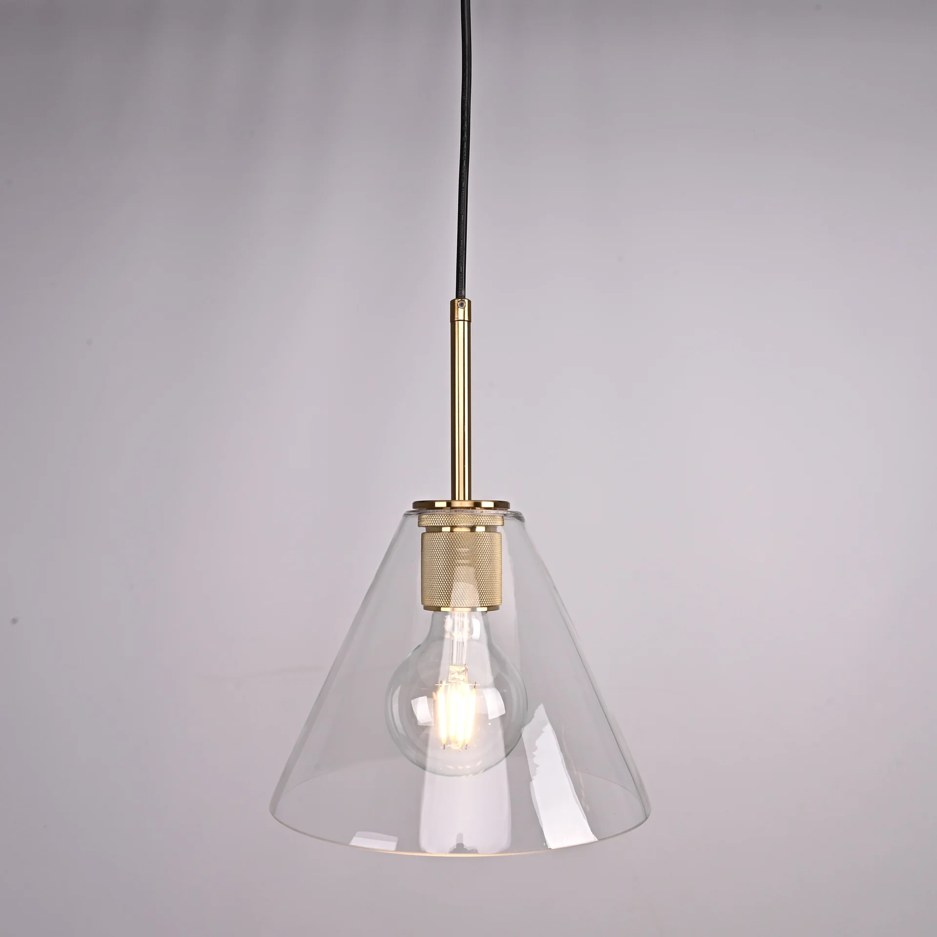 Подвесной светильник RH Utilitaire Funnel Pendant Brass - миниатюра 2