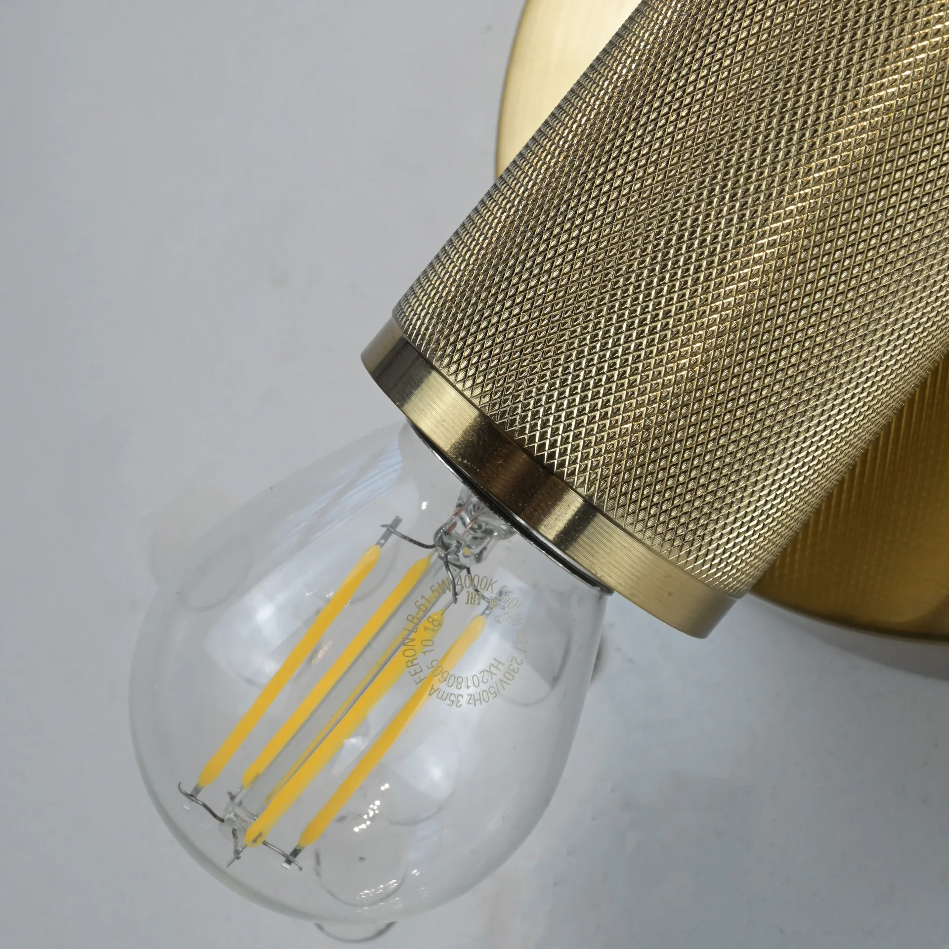 Бра RH Utilitaire Inline Sconce Brass - миниатюра 6