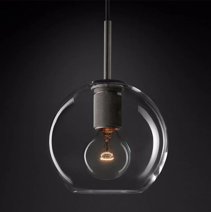 Подвесной светильник RH Utilitaire Globe Pendant Black - изображение 1