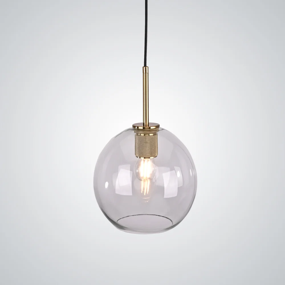Подвесной светильник RH Utilitaire Globe Pendant Brass - изображение 1