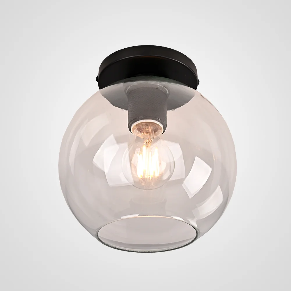 Потолочный светильник RH Utilitaire Globe Shade Flushmount Black - изображение 1