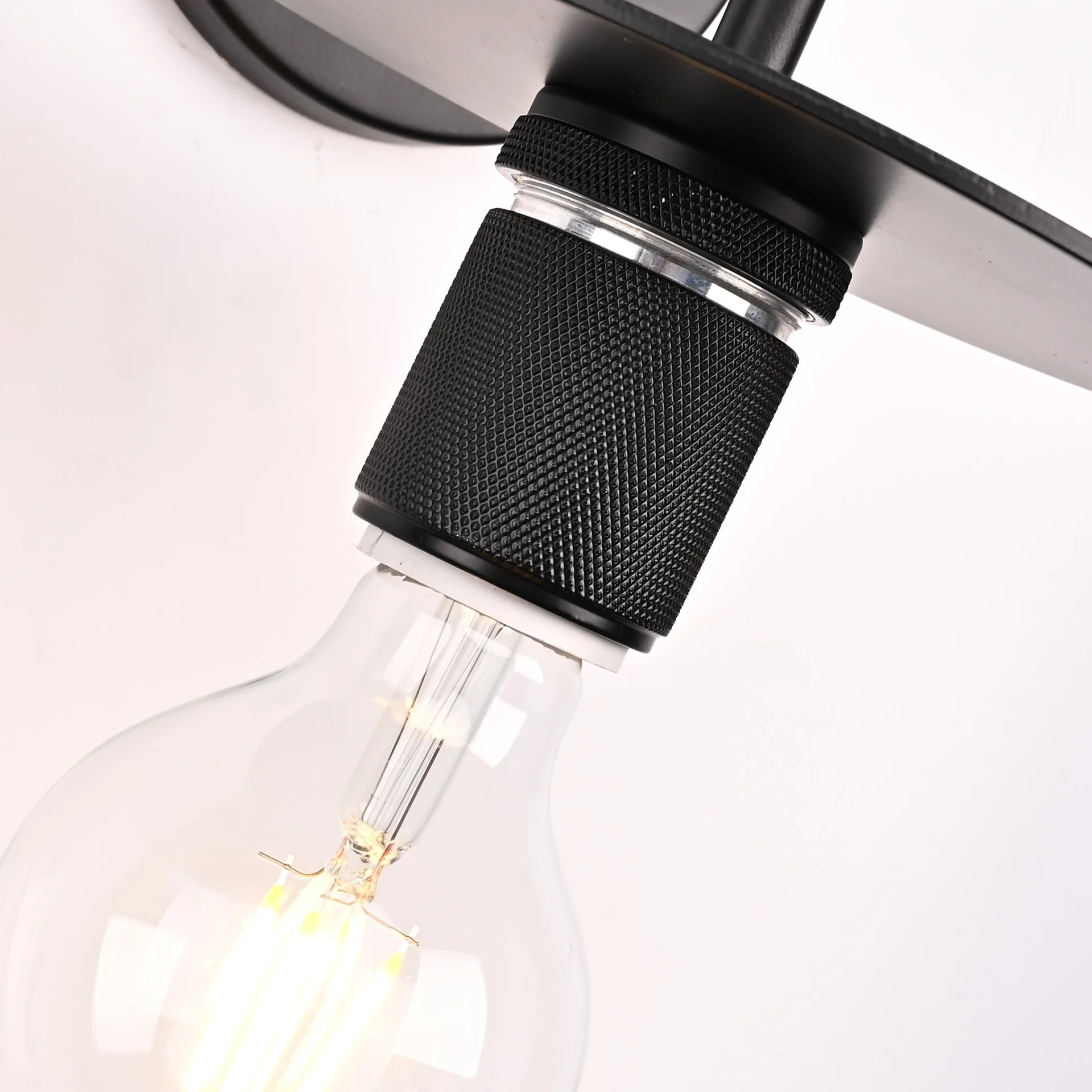 Бра RH Utilitaire Knurled Disk Shade Sconce Black - миниатюра 2