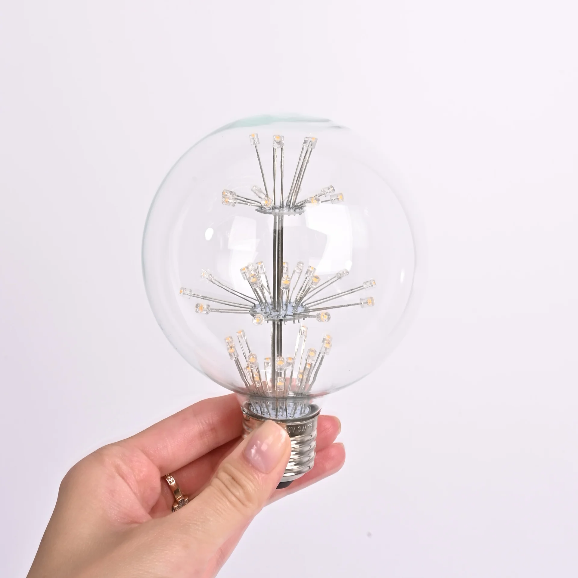 Лампа прозрачная с елочкой LED Е27 1.5W - миниатюра 2