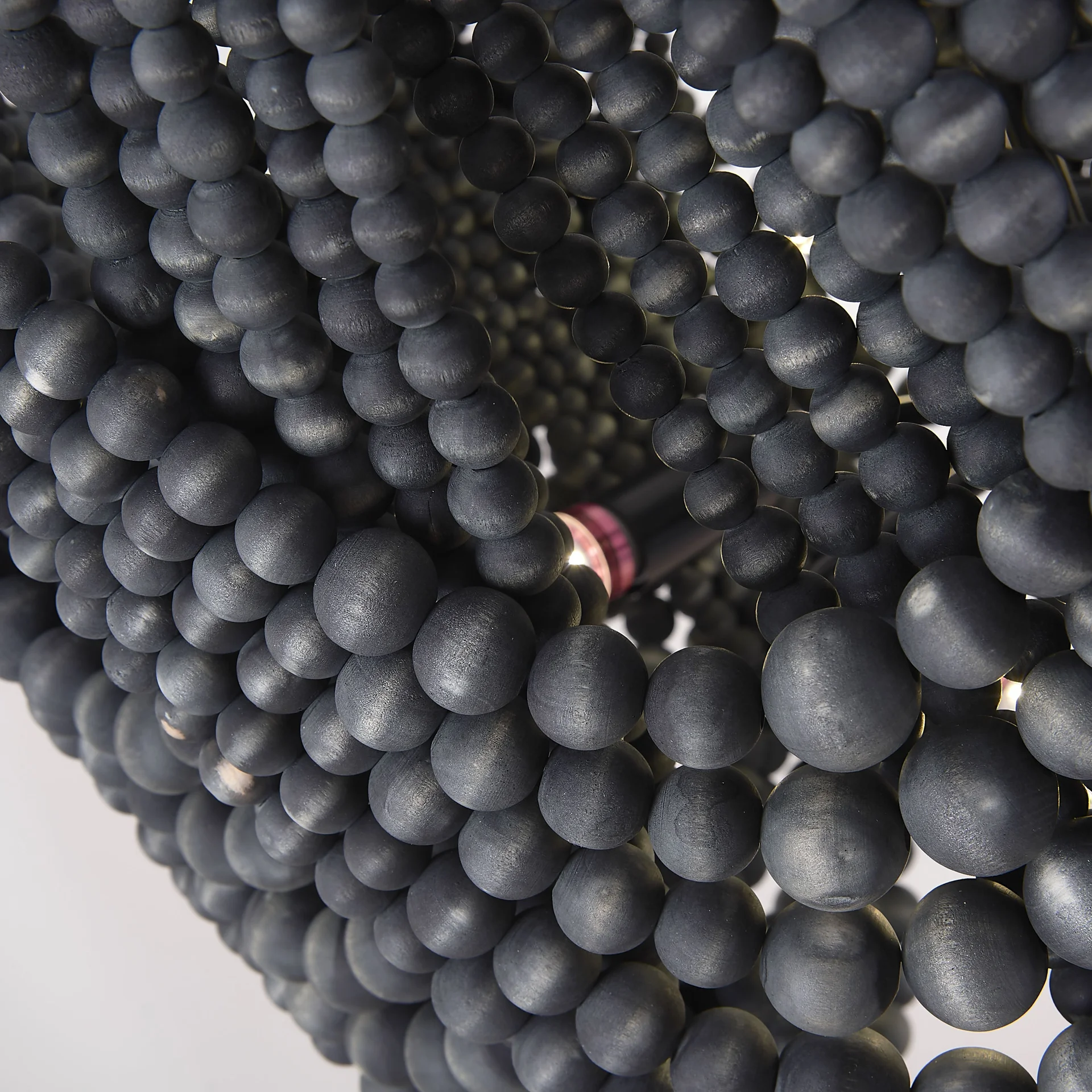 Подвесная люстра Amelia Wood Bead Chandelier - миниатюра 13