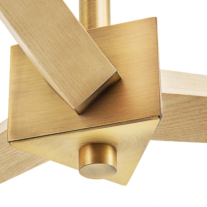 Люстра на штанге Jorgenson D85 Beige/Dark wood - миниатюра 17