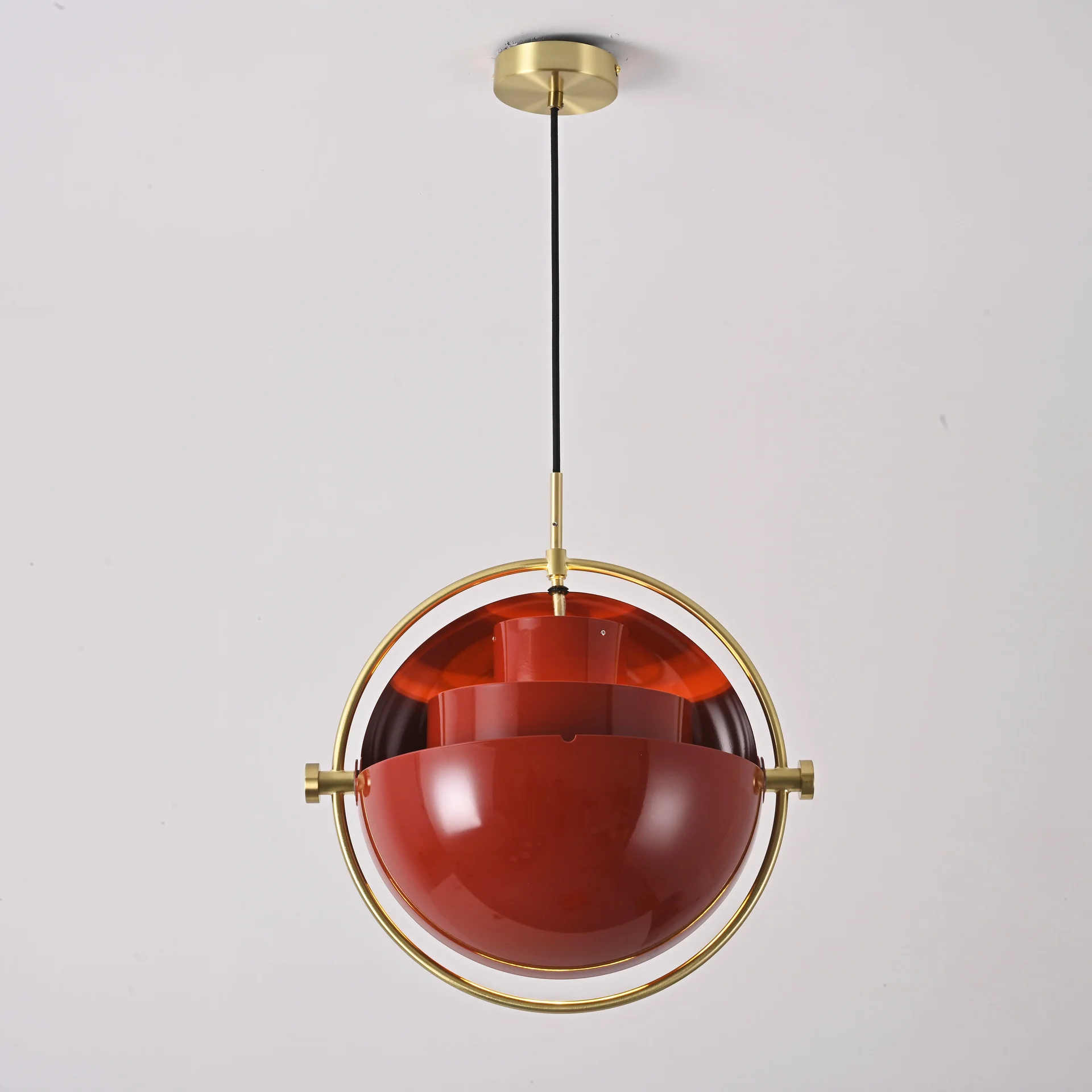 Подвесной светильник Louis Weisdorff Gubi Multi-lite Pendant Red - миниатюра 11