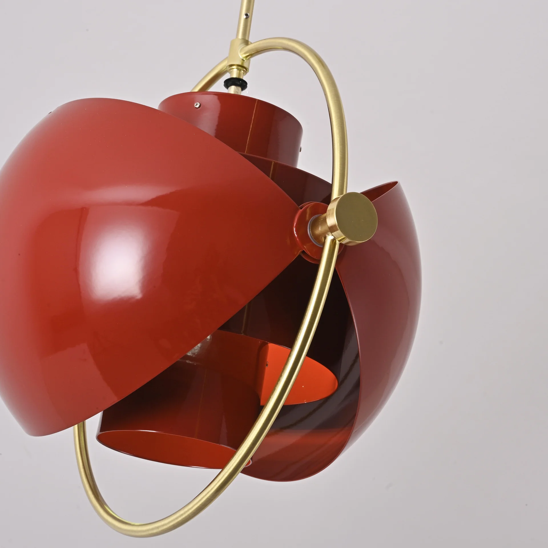 Подвесной светильник Louis Weisdorff Gubi Multi-lite Pendant Red - миниатюра 5