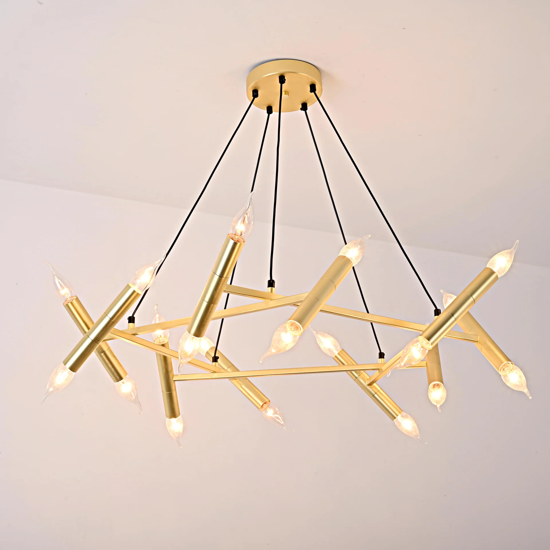 Подвесная люстра JONATHAN BROWNING Le Pentagone Chandelier 20 Light - миниатюра 3