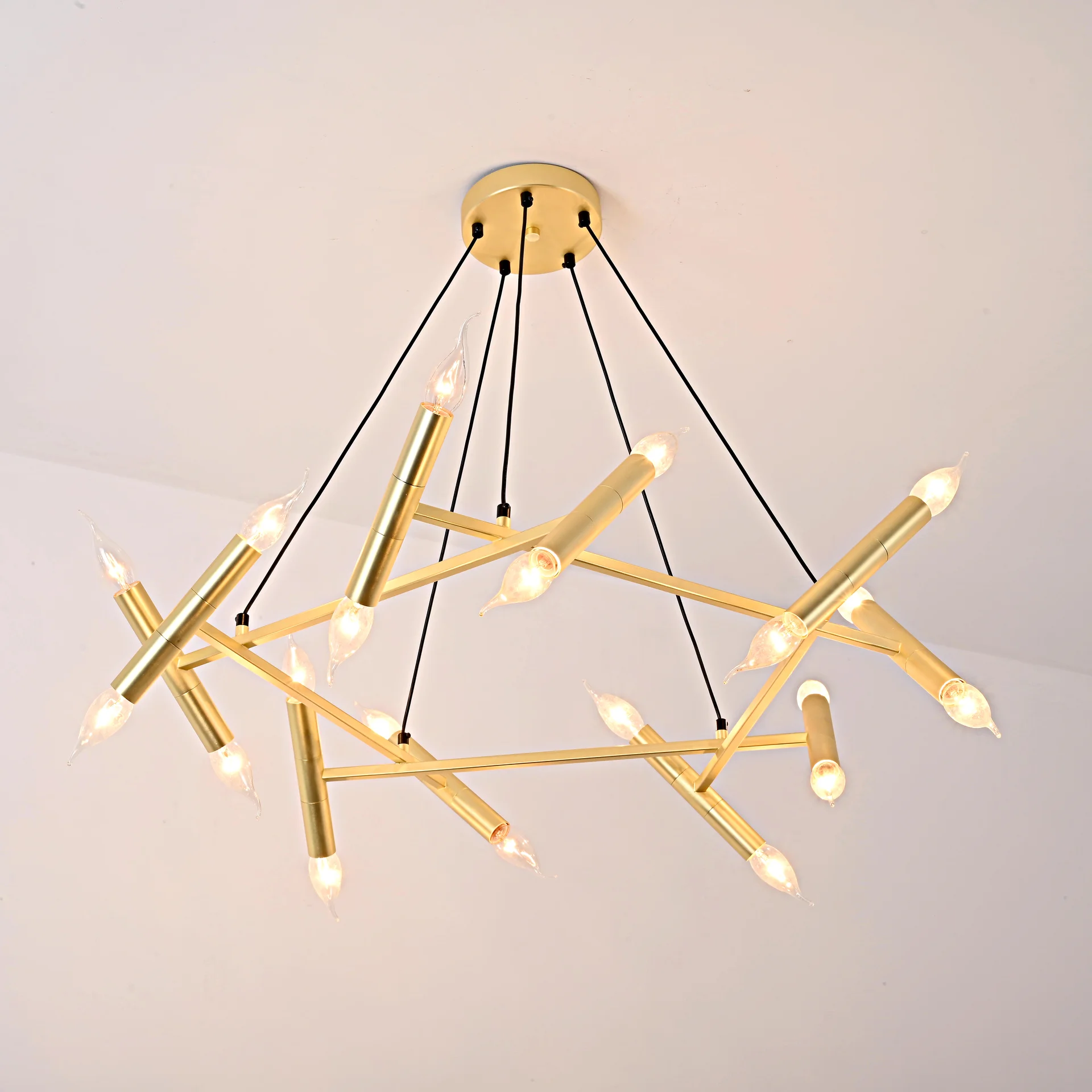 Подвесная люстра JONATHAN BROWNING Le Pentagone Chandelier 20 Light - миниатюра 4
