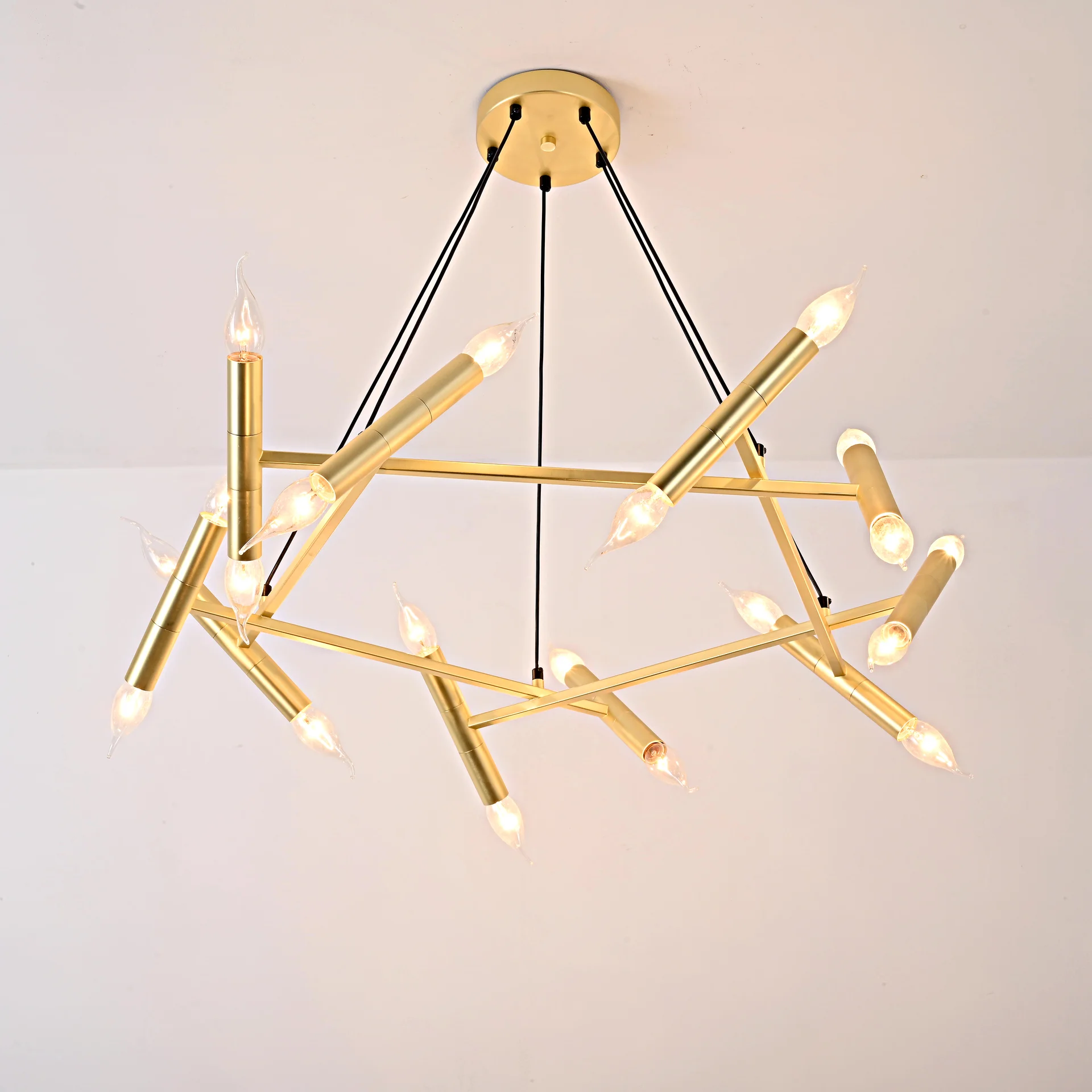 Подвесная люстра JONATHAN BROWNING Le Pentagone Chandelier 20 Light - миниатюра 5