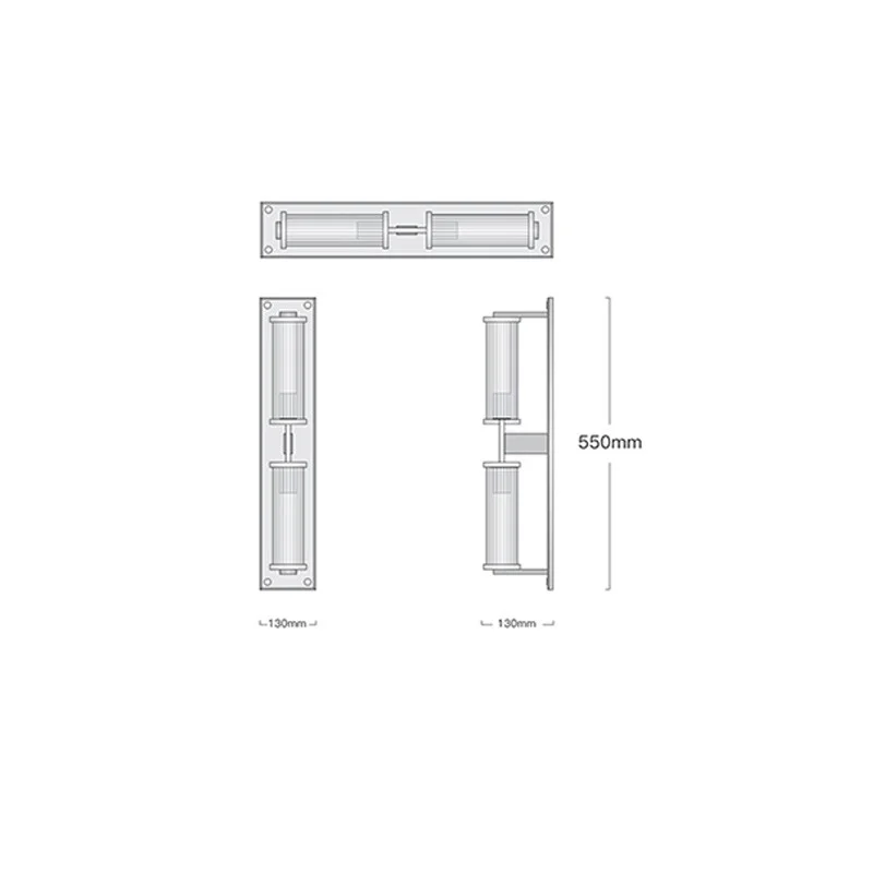Настенный светильник (бра) Alouette linear sconce - миниатюра 6