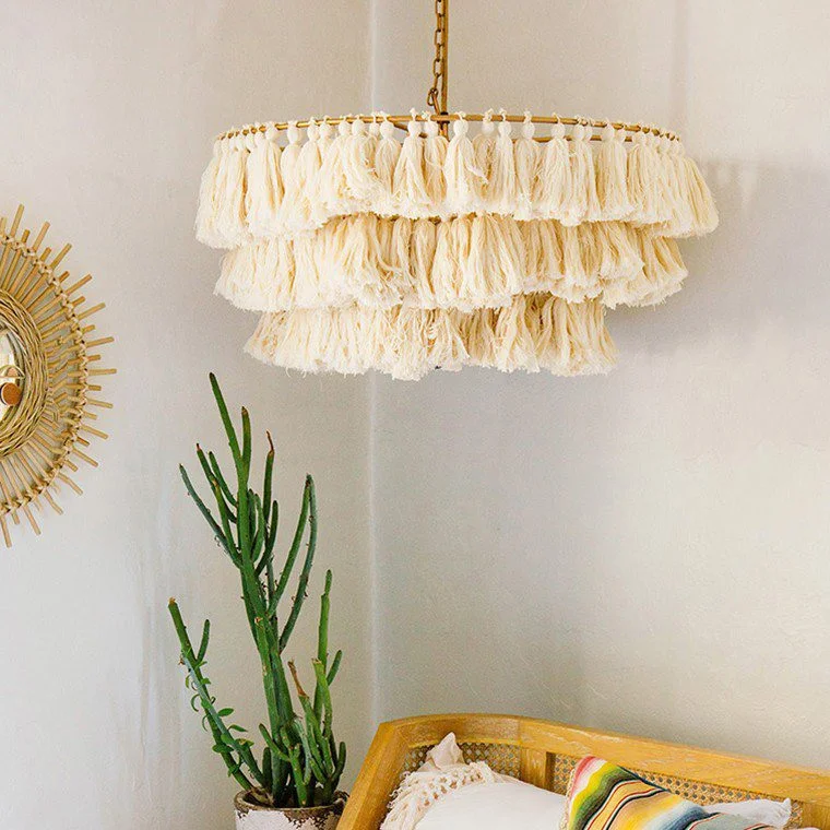 Подвесная люстра TASSEL Бежевый - миниатюра 14