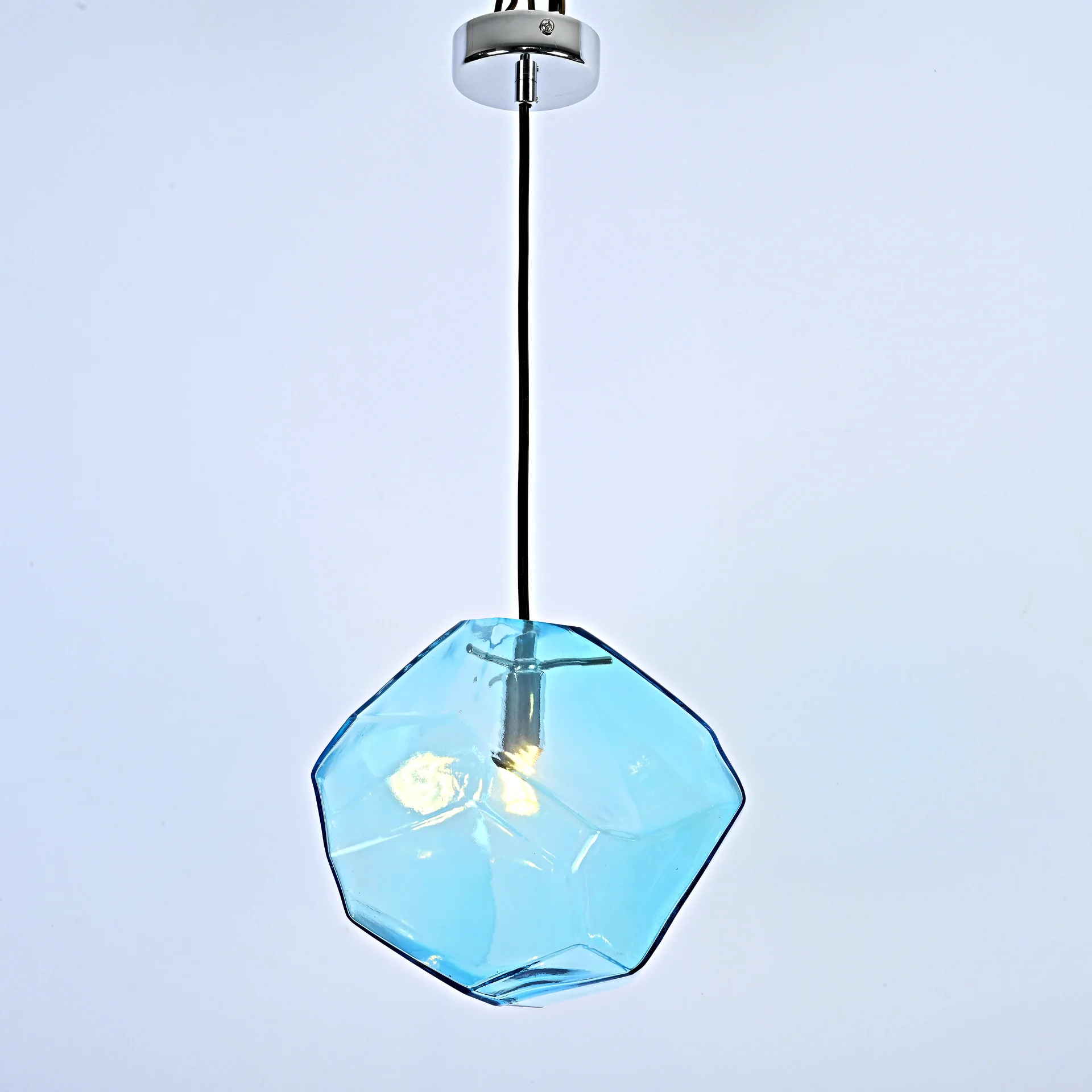 Подвесной светильник Color Ice Cube Pendant JEVIO 1 Голубой - миниатюра 2