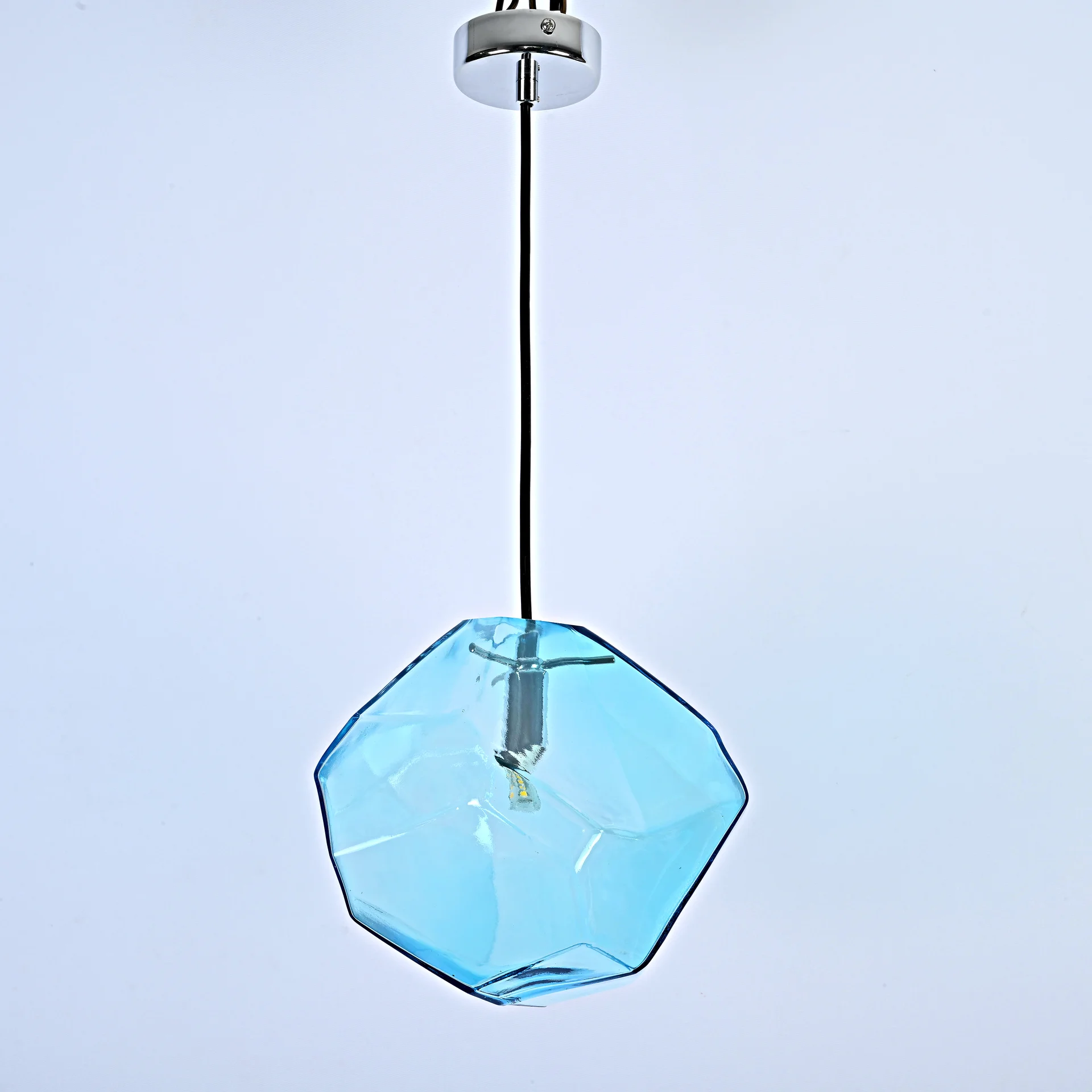 Подвесной светильник Color Ice Cube Pendant JEVIO 1 Голубой - миниатюра 3