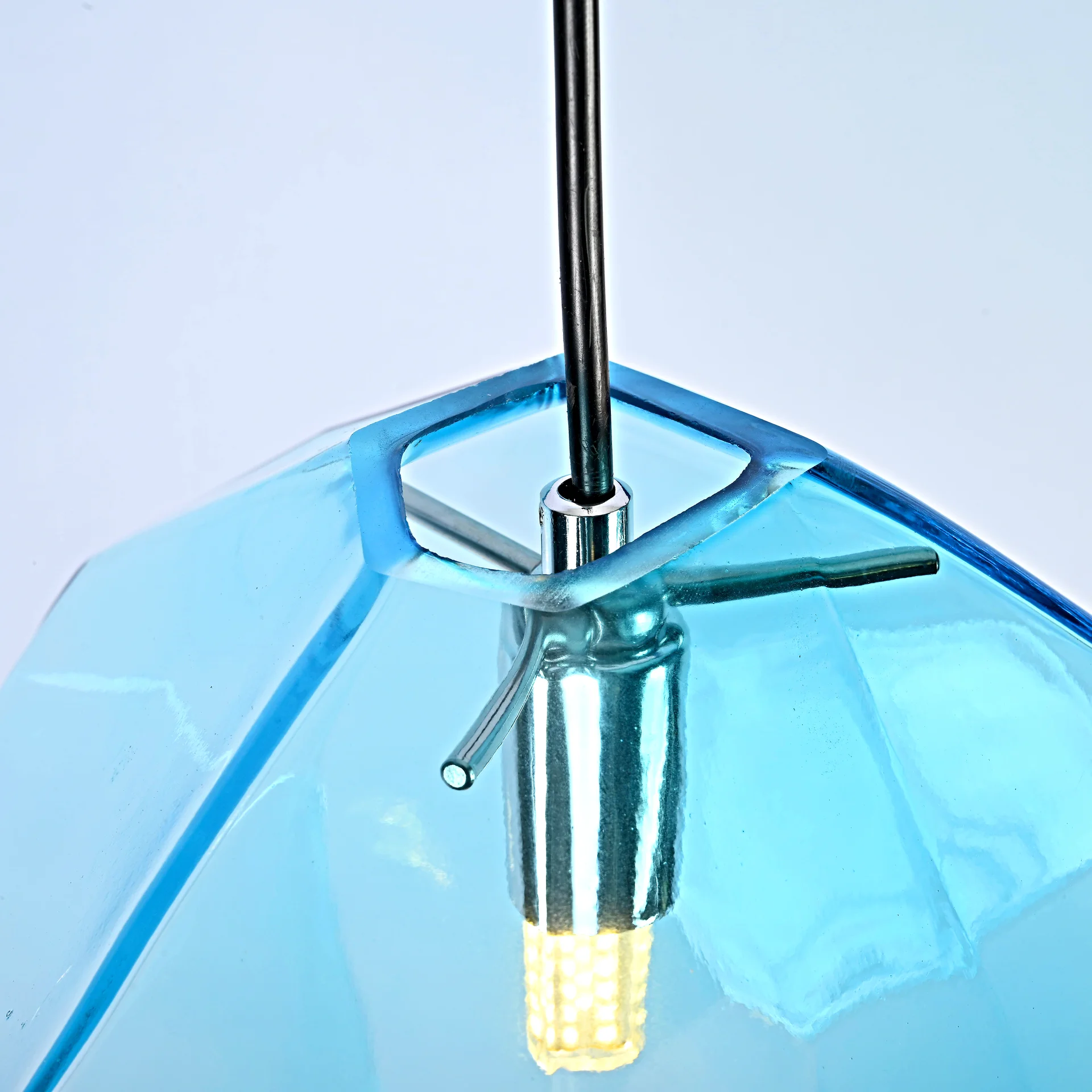 Подвесной светильник Color Ice Cube Pendant JEVIO 1 Голубой - миниатюра 7
