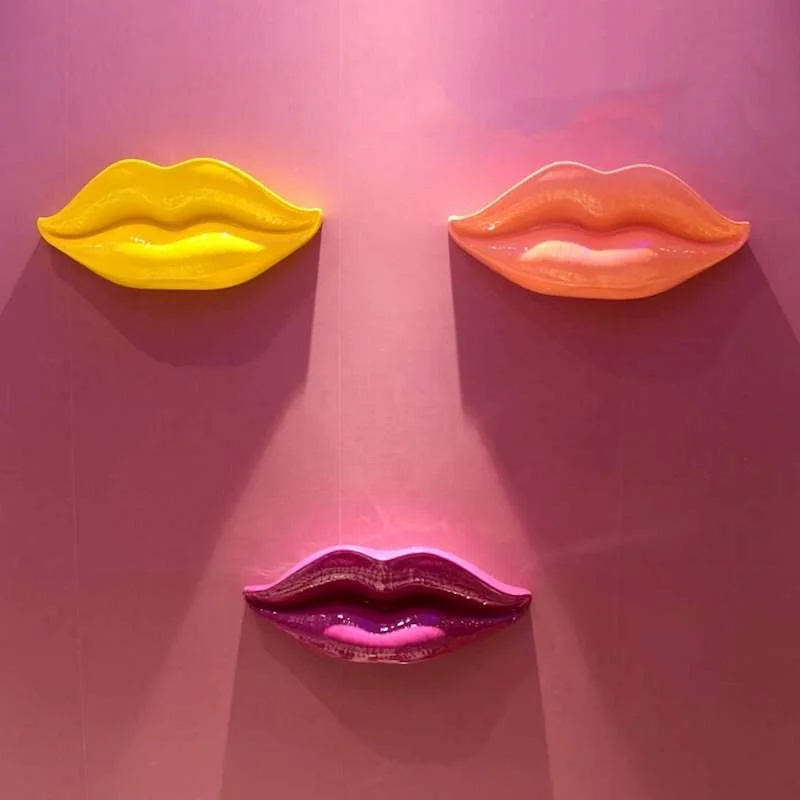 Настенный декор LIPS wall accessory RED - миниатюра 5