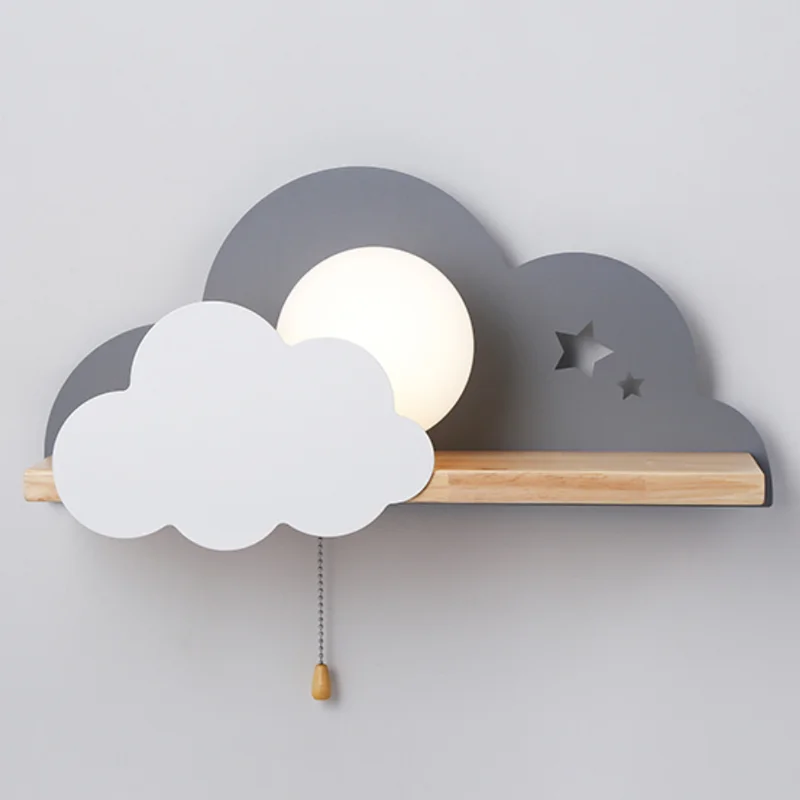 Бра с полкой Серое Облако Wall Lamp Gray Cloud - изображение 1