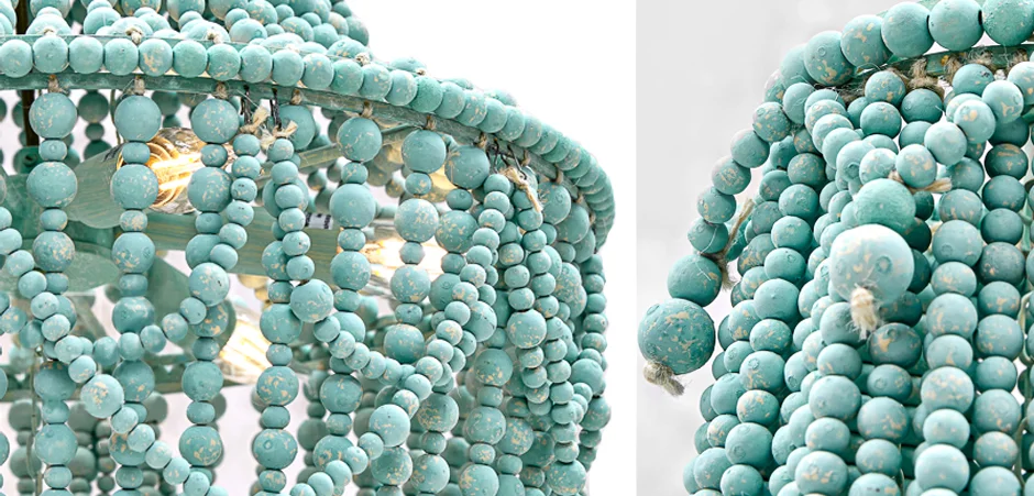 Подвесная люстра Chanteuse Chandelier Turquoise - миниатюра 2