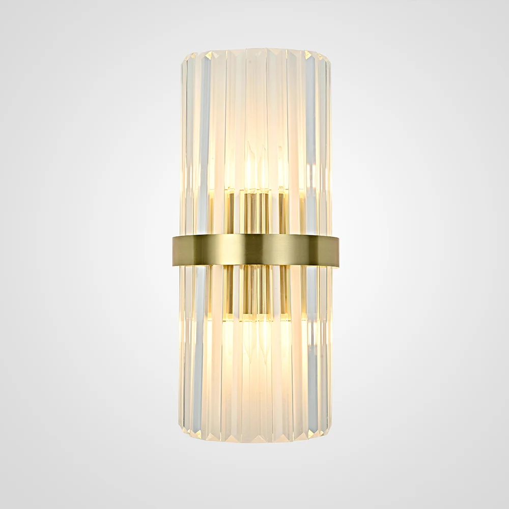 Бра Odeon Clear Glass Gold metal Wall Lamp - изображение 1