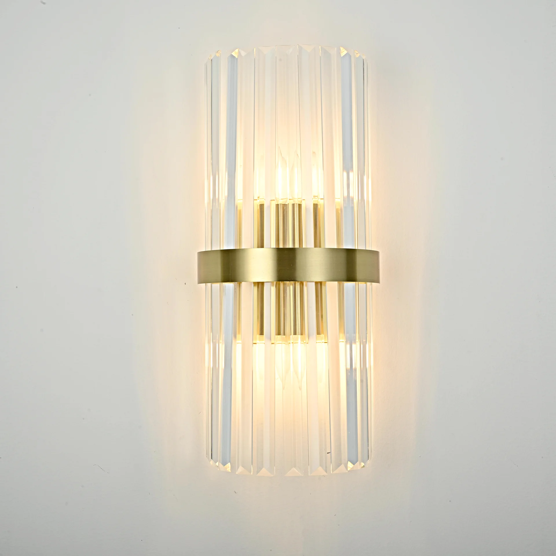 Бра Odeon Clear Glass Gold metal Wall Lamp - миниатюра 3