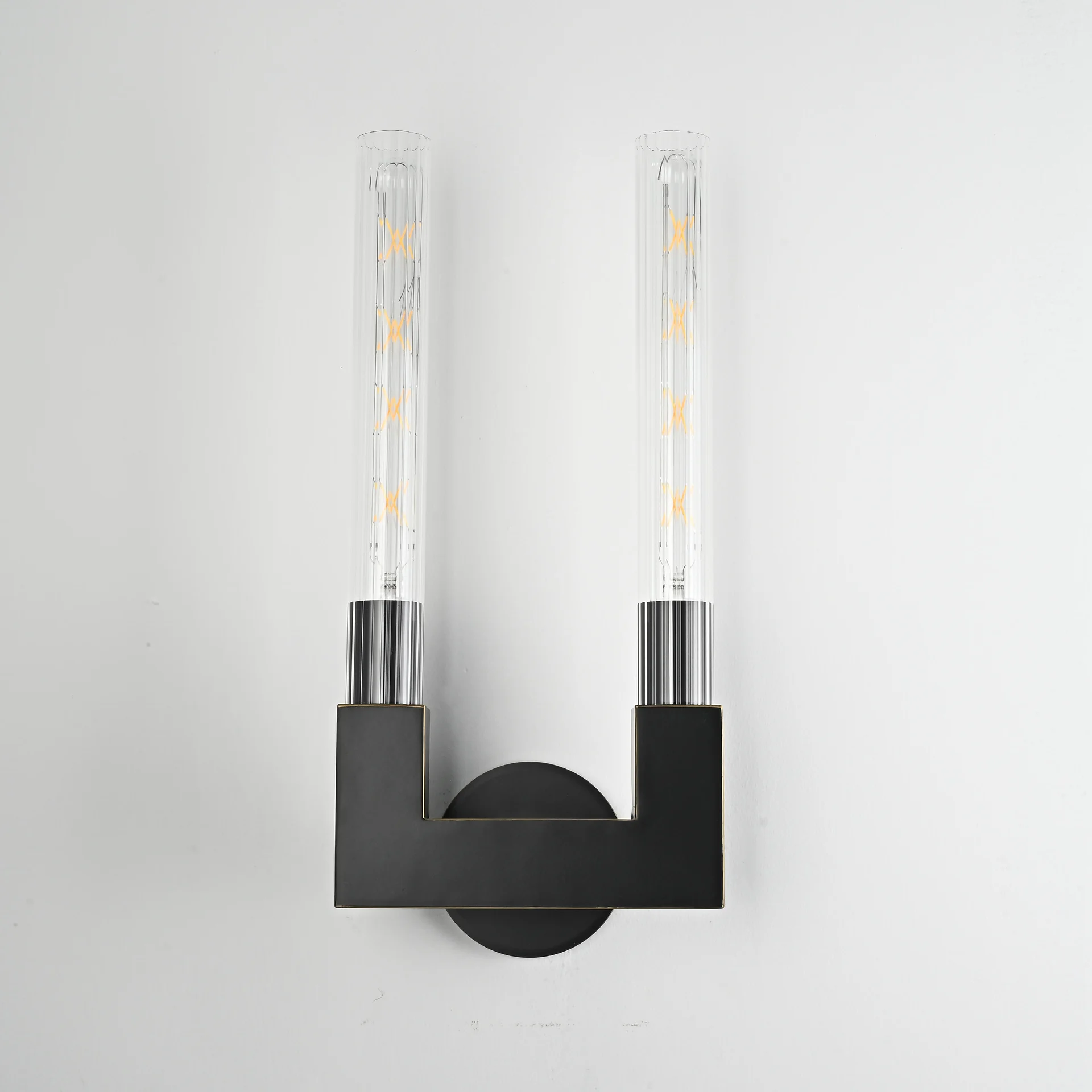 Бра CANELLE wall lamp DOUBLE Sconces Black - миниатюра 4