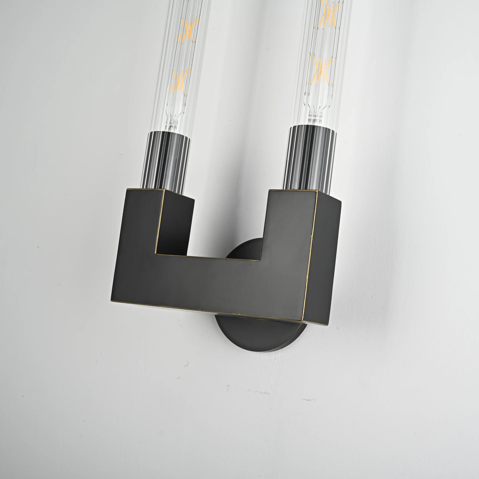 Бра CANELLE wall lamp DOUBLE Sconces Black - миниатюра 5