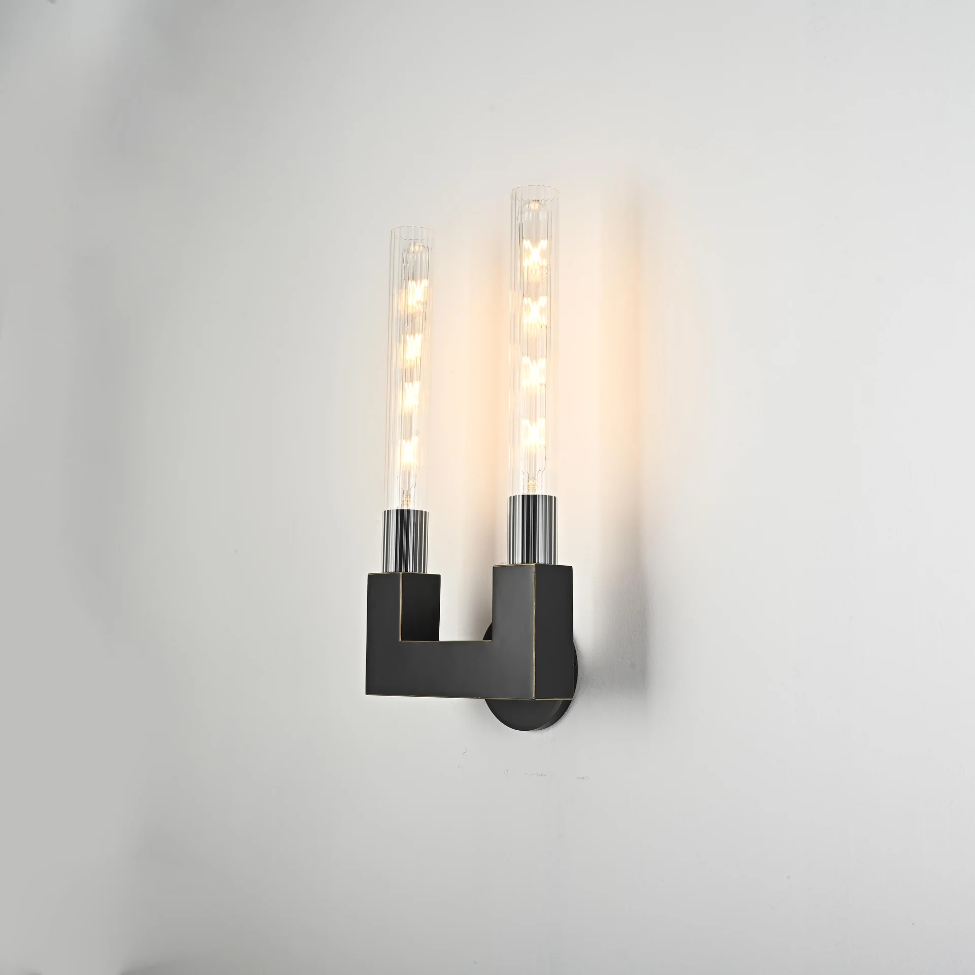 Бра CANELLE wall lamp DOUBLE Sconces Black - миниатюра 7