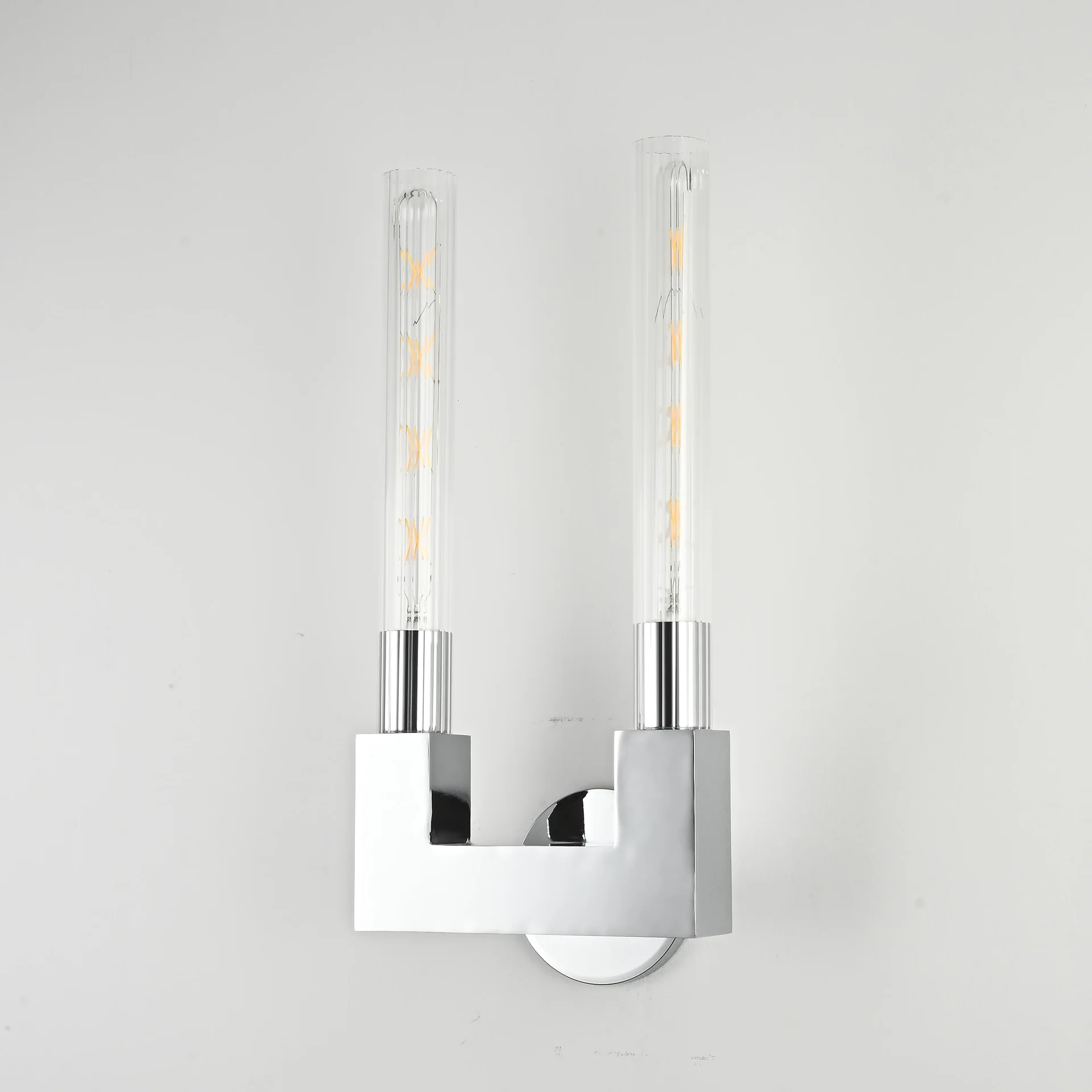 Бра CANELLE wall lamp DOUBLE Sconces Chrome - миниатюра 4