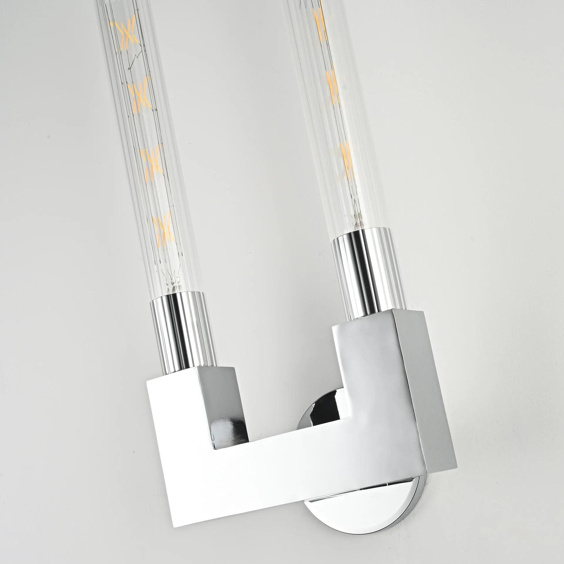 Бра CANELLE wall lamp DOUBLE Sconces Chrome - миниатюра 5