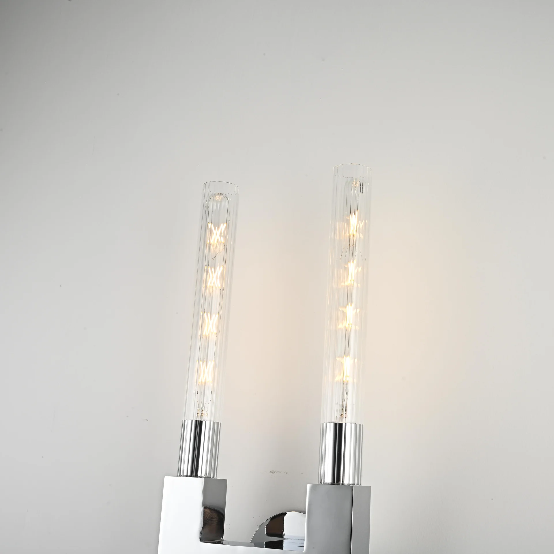 Бра CANELLE wall lamp DOUBLE Sconces Chrome - миниатюра 6