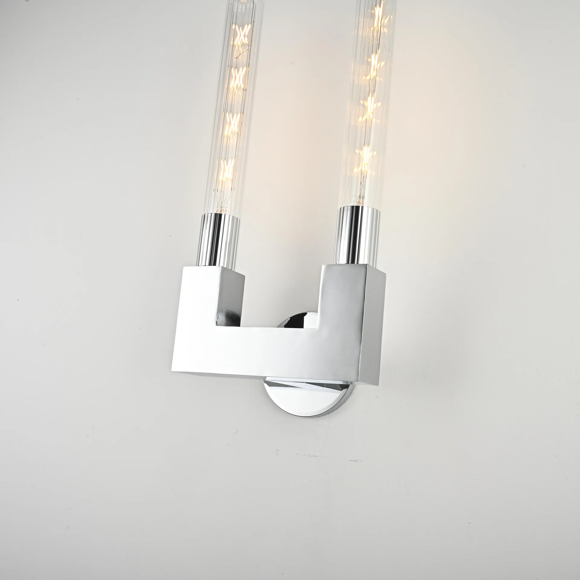Бра CANELLE wall lamp DOUBLE Sconces Chrome - миниатюра 7