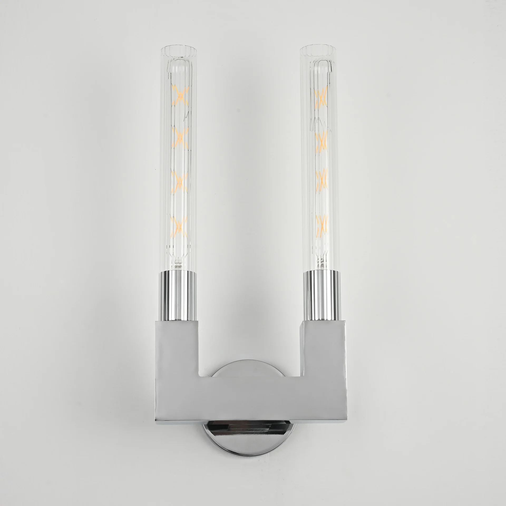 Бра CANELLE wall lamp DOUBLE Sconces Chrome - миниатюра 9