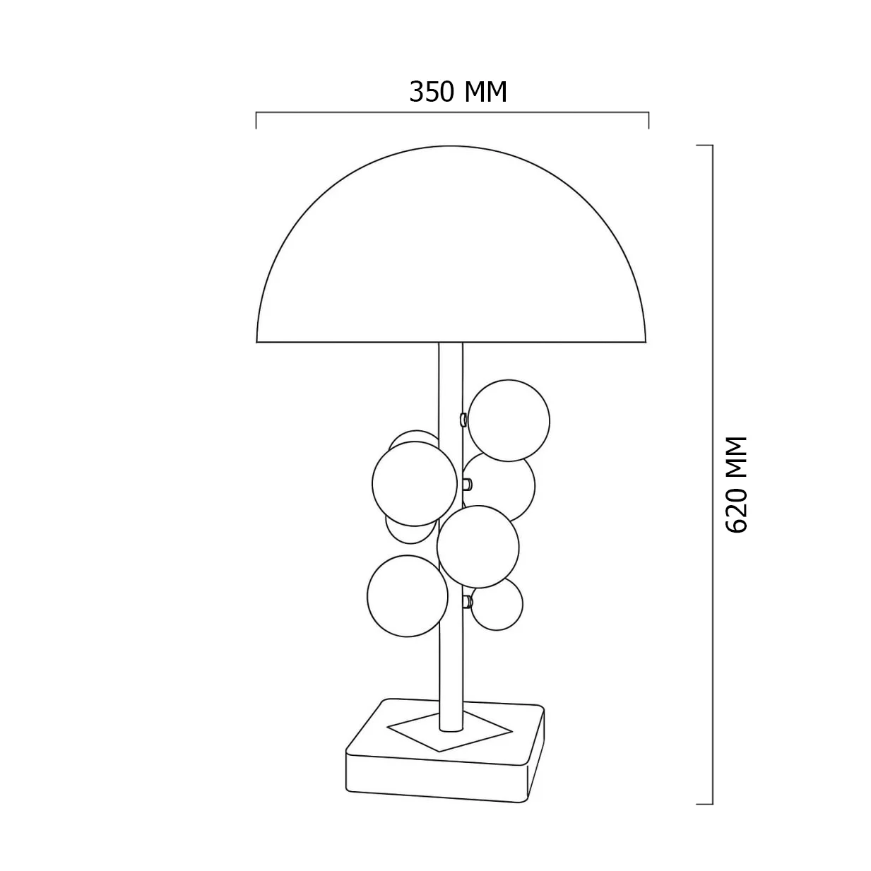Настольная лампа Globo Table Lamp - миниатюра 5