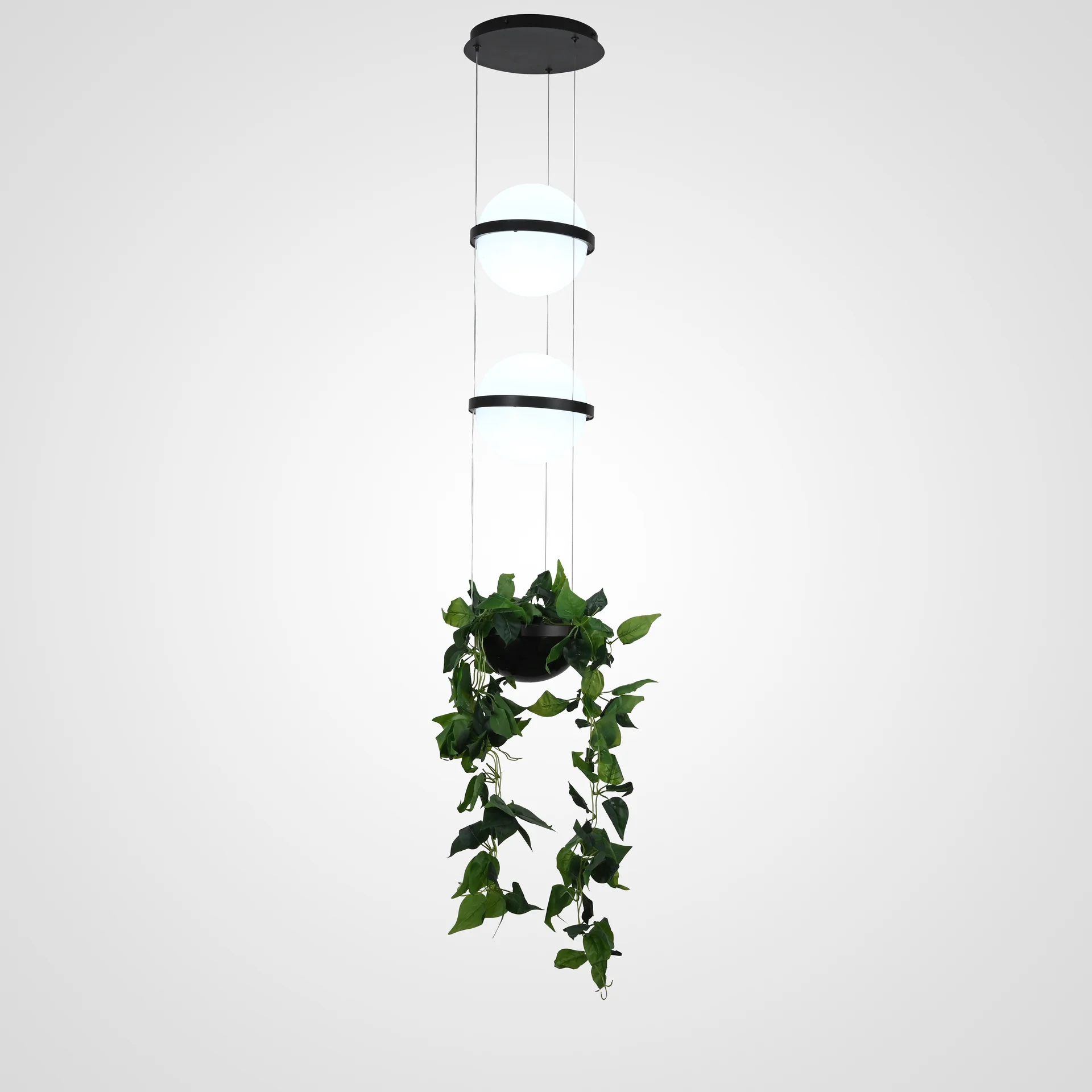 Подвесной светильник PALMA Wall lamp 2 шара + 1 вазон - изображение 1