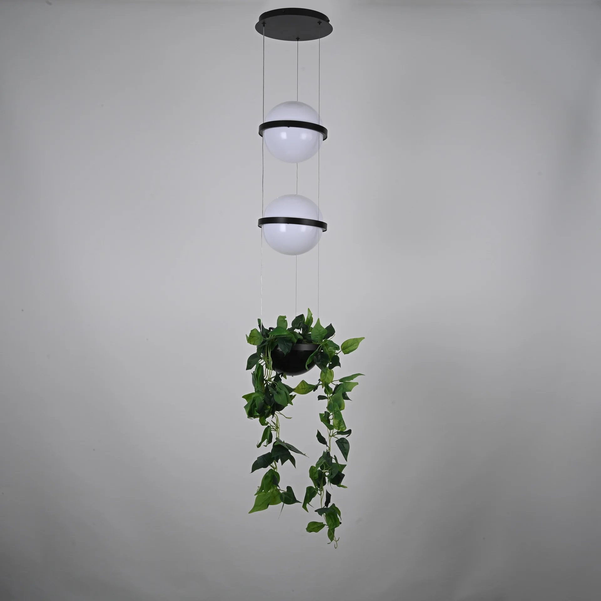 Подвесной светильник PALMA Wall lamp 2 шара + 1 вазон - миниатюра 4