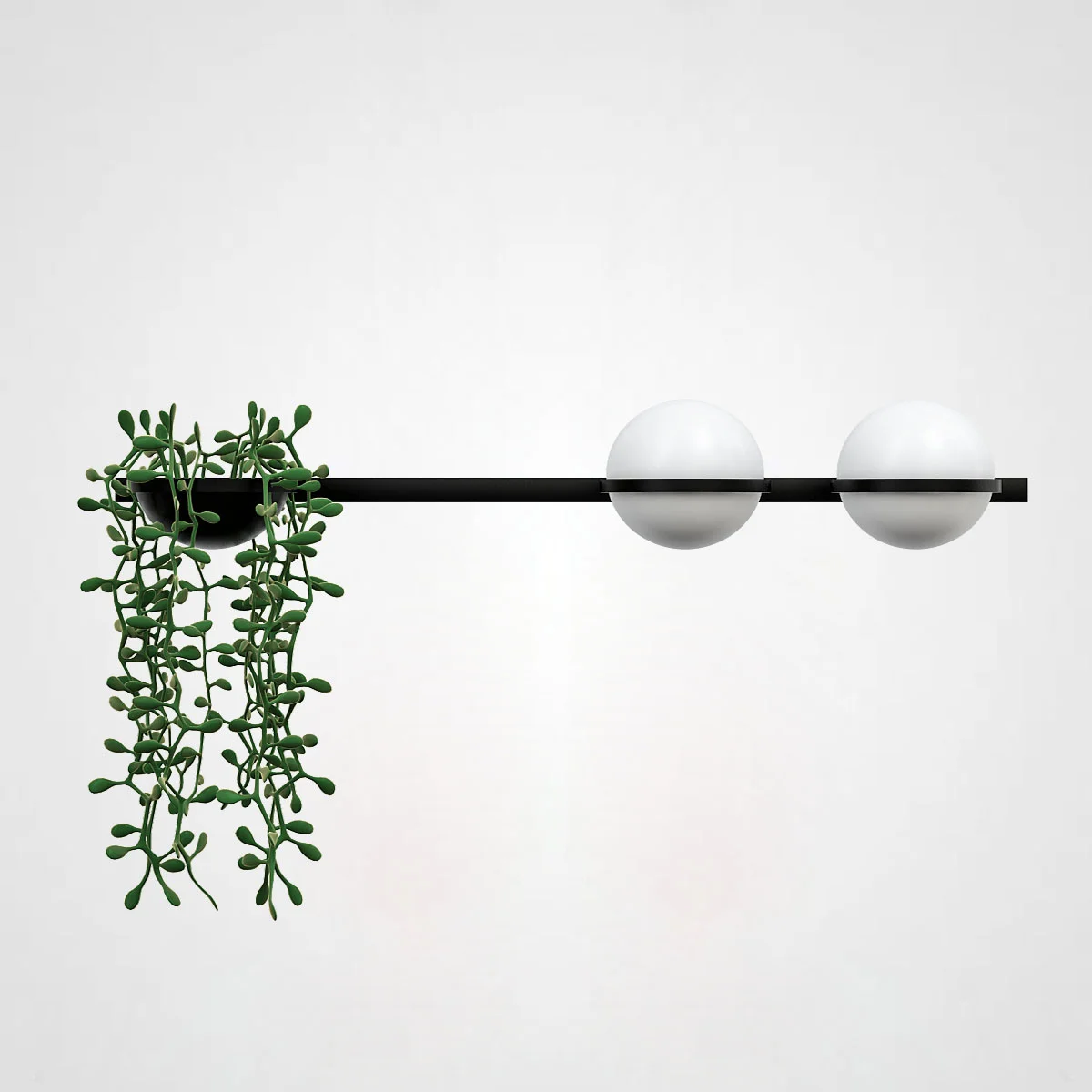 Бра PALMA Wall lamp 2 шара + 1 вазон горизонтальная - изображение 1