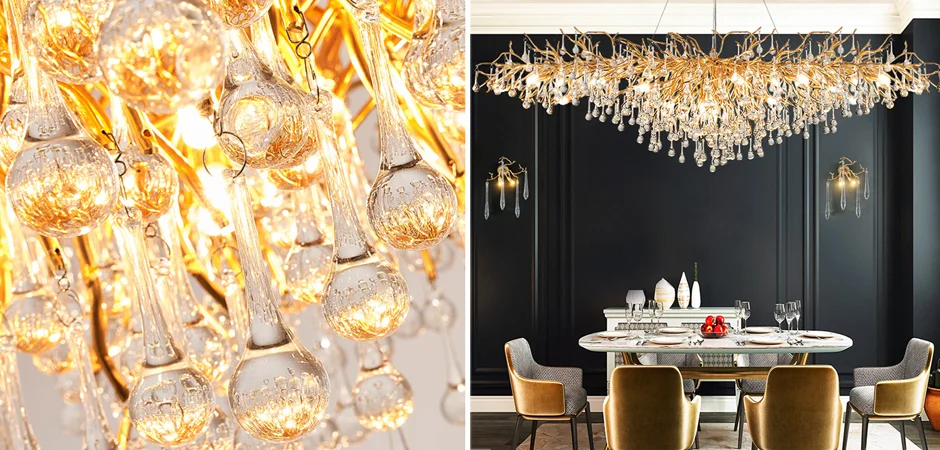 Подвесная люстра Droplet Chandelier oval L160 - миниатюра 2