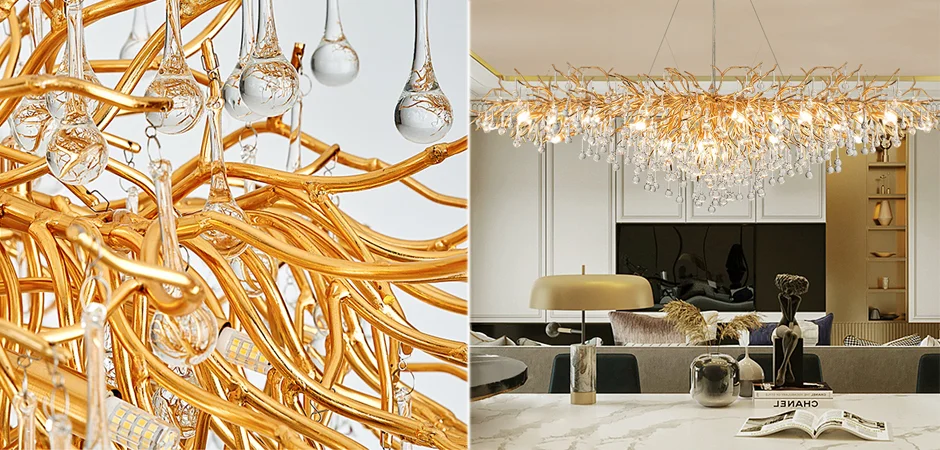 Подвесная люстра Droplet Chandelier oval L160 - миниатюра 3