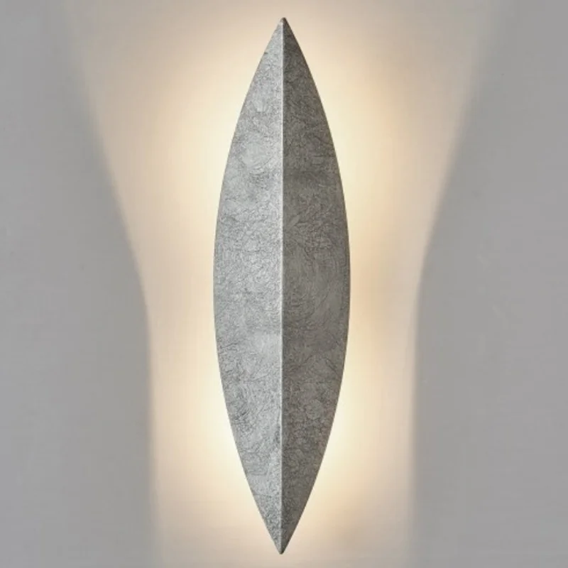 Art Deco Leaf Wall Lamp Silver - изображение 1