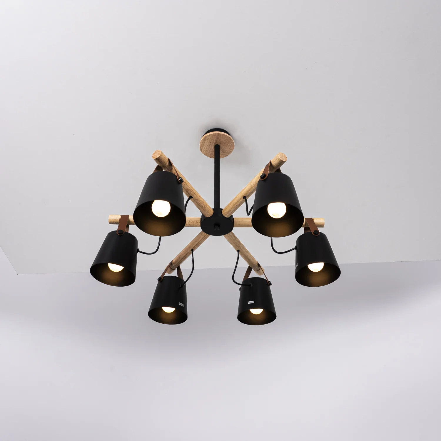 Люстра на штанге NATURA C6 black - миниатюра 11