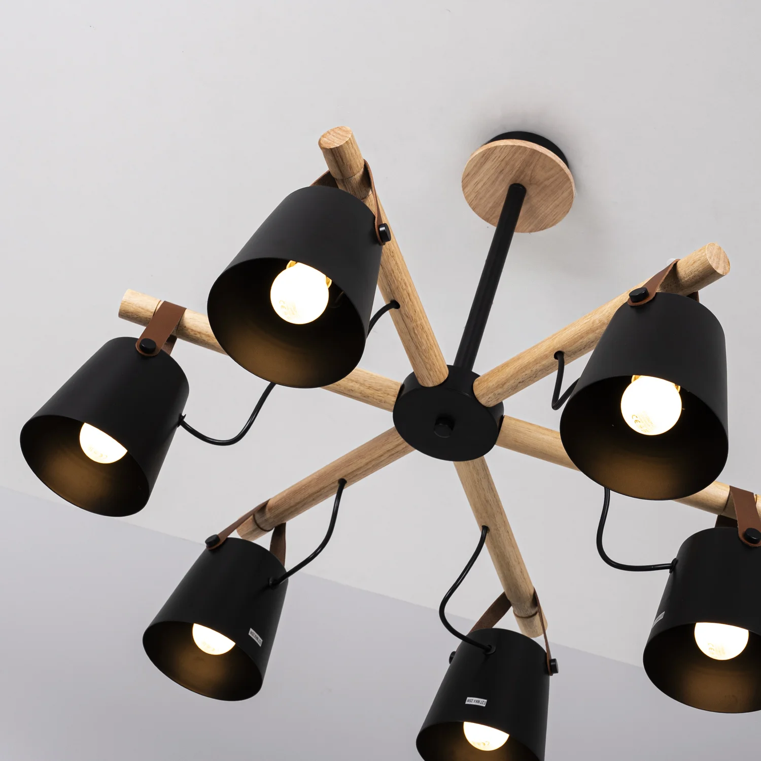 Люстра на штанге NATURA C6 black - миниатюра 12